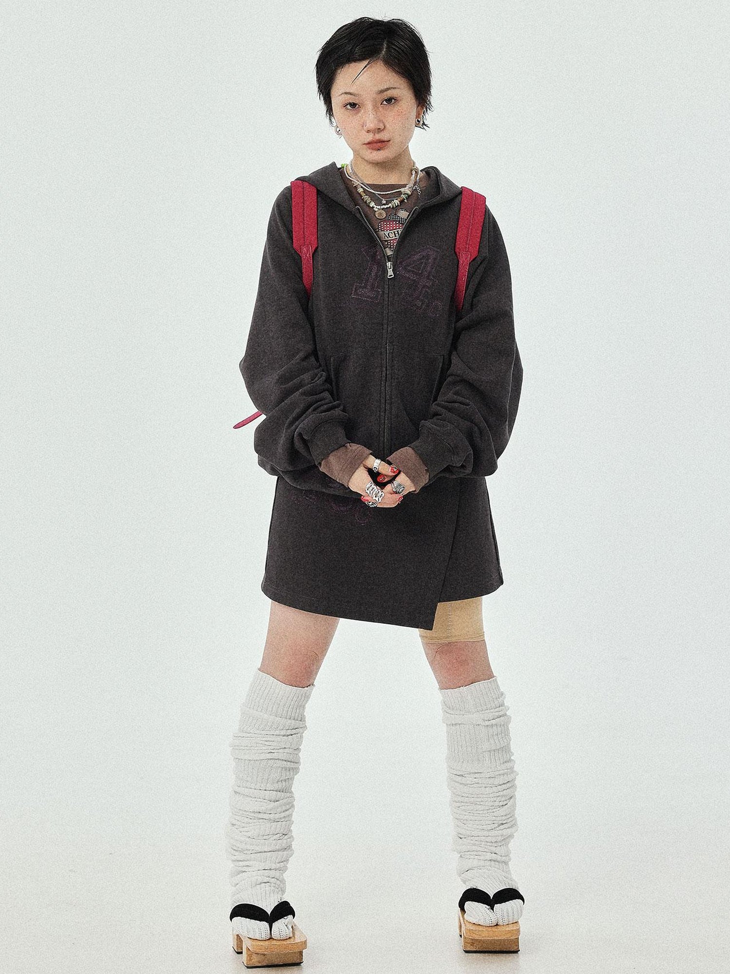 Achihara Renaissance A Line Denim Skirt