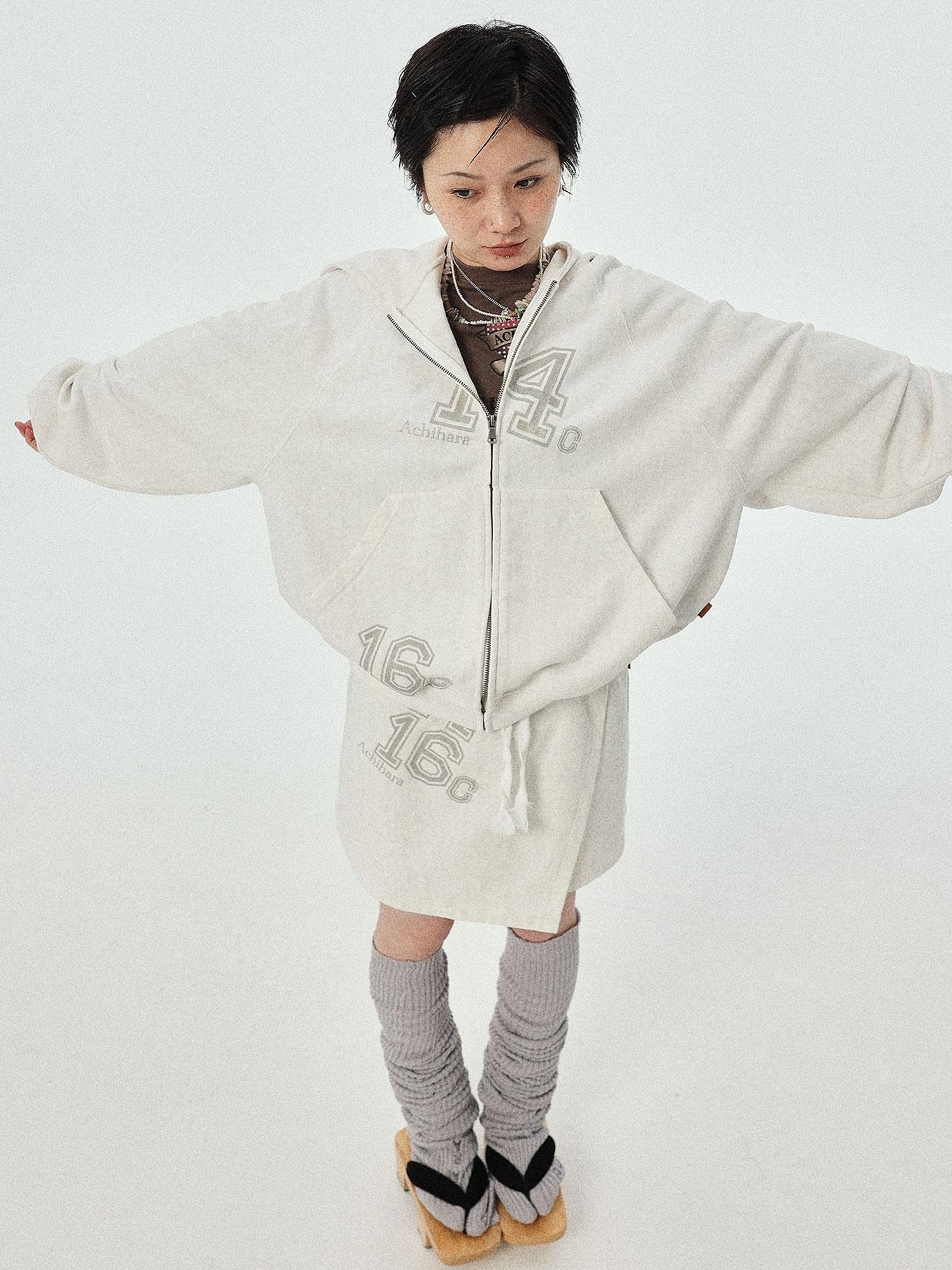 Achihara Renaissance A Line Denim Skirt