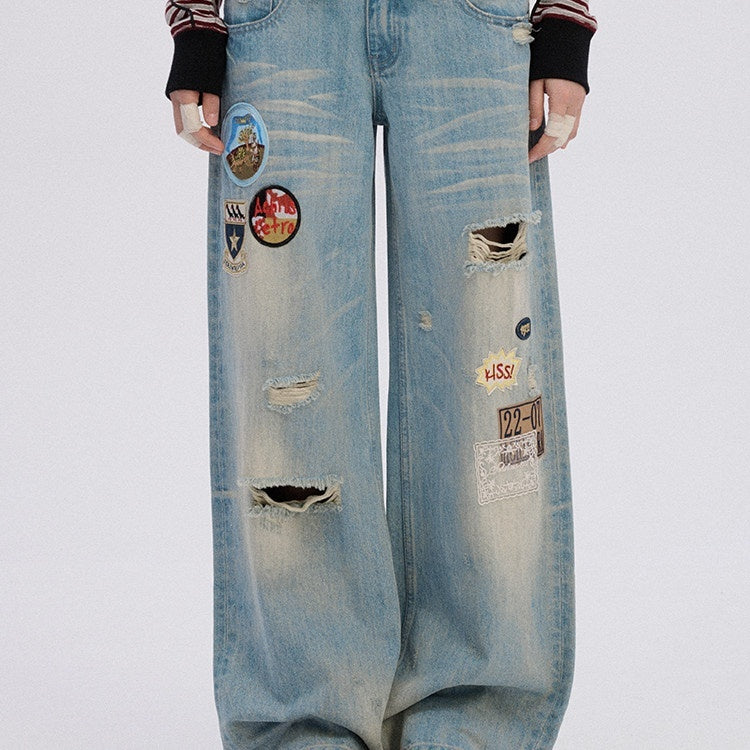 Achihara_Ripped_Natural_Waist_Button_Fly_Women_Washed_Blue_Cotton_Denim_Wide-Leg_Jeans_MISSTT