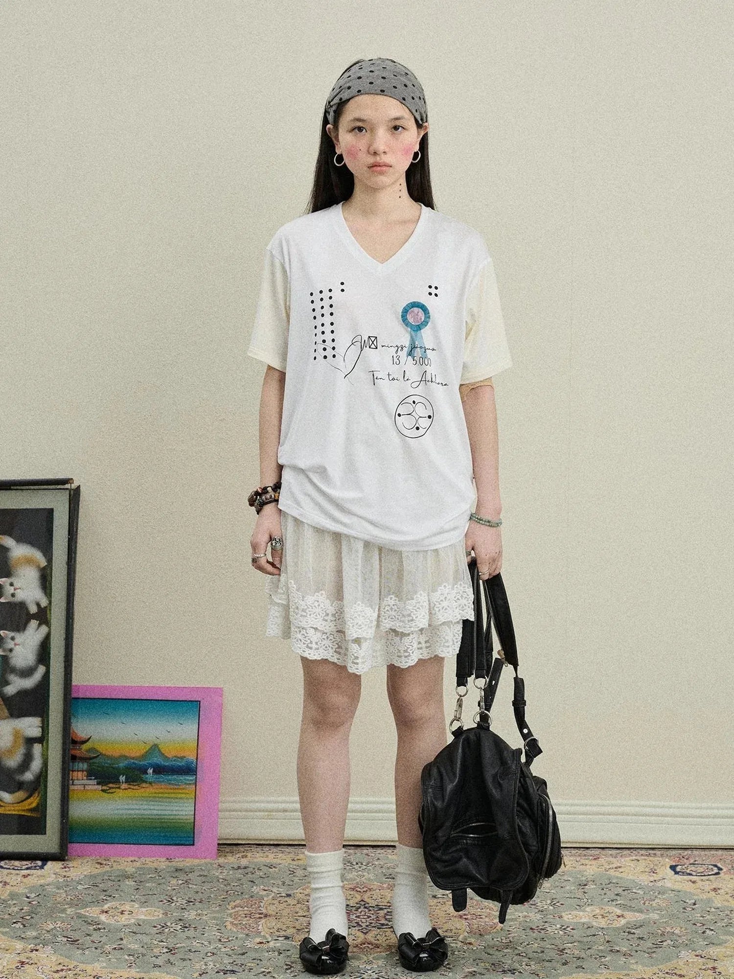 Rock Malt Star V-neck Tee