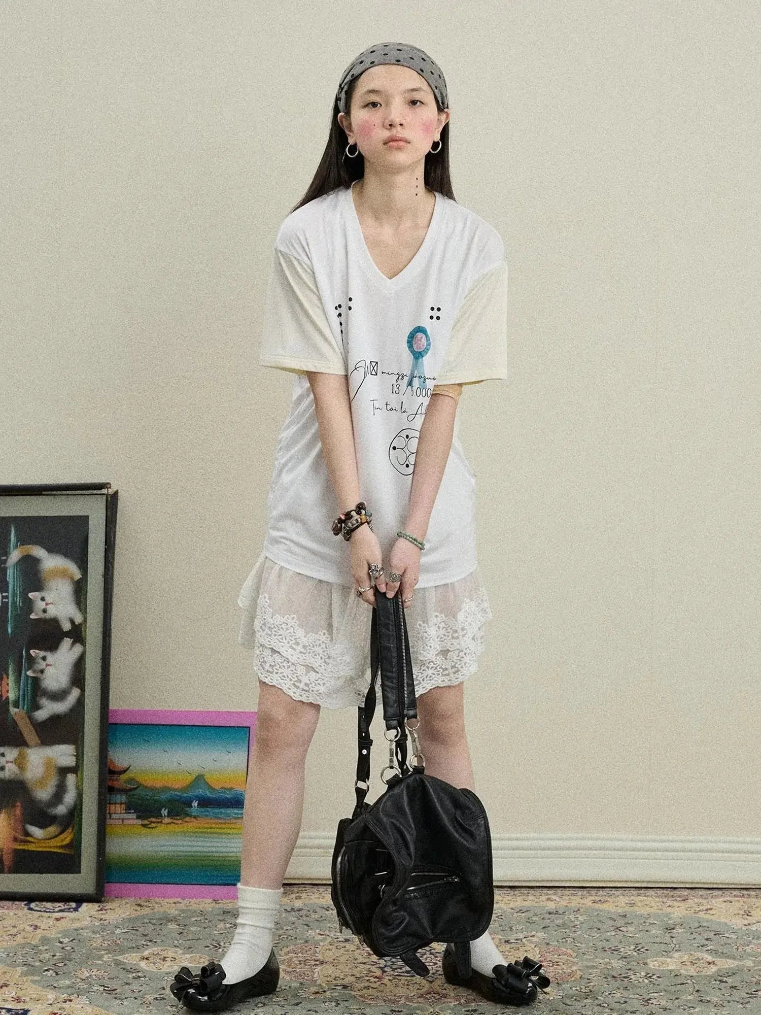 Rock Malt Star V-neck Tee