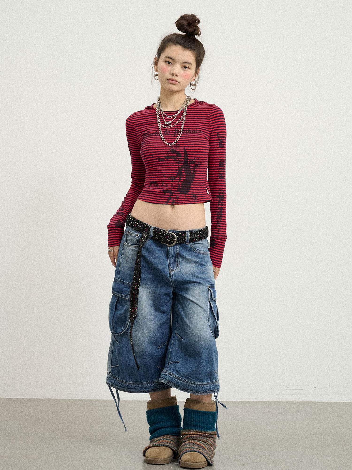 Achihara Salome Summer Tee With Moon Print