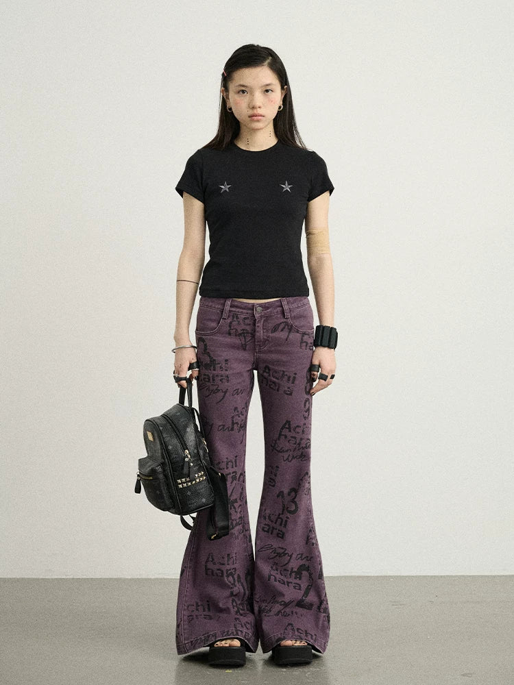 Achihara Sleepless Stars Embroidered Tee-1