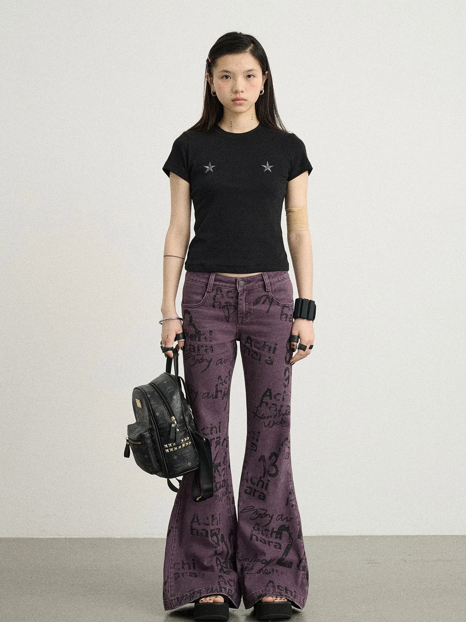 Sleepless Stars Embroidered Tee