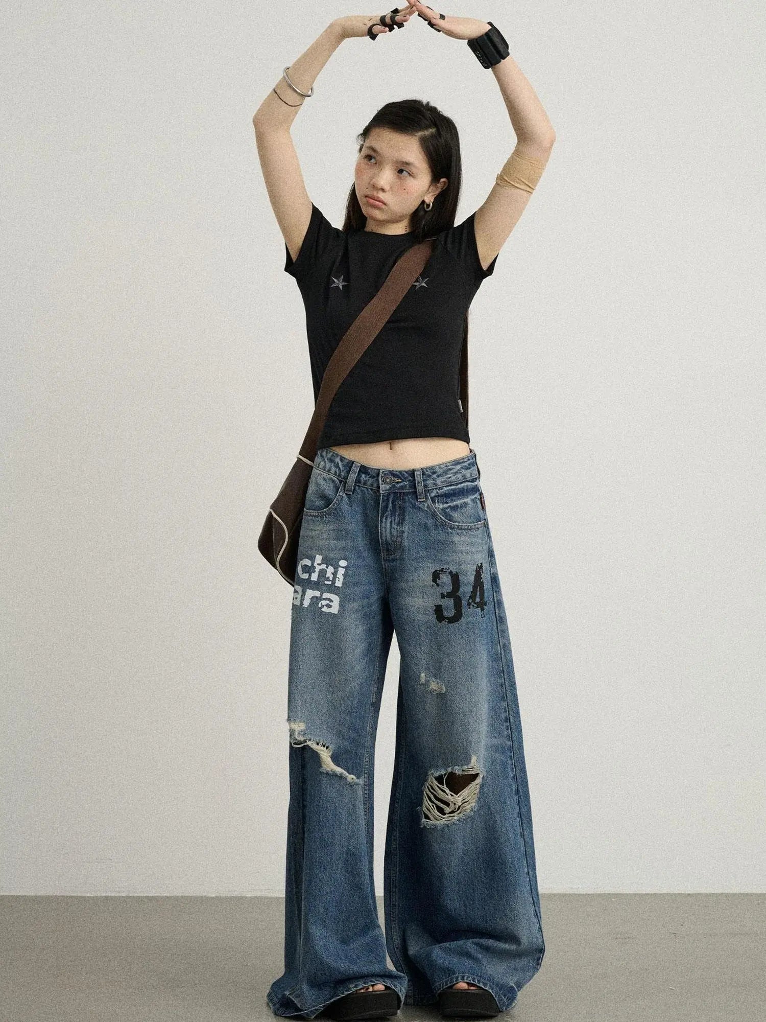 Sleepless Stars Embroidered Tee