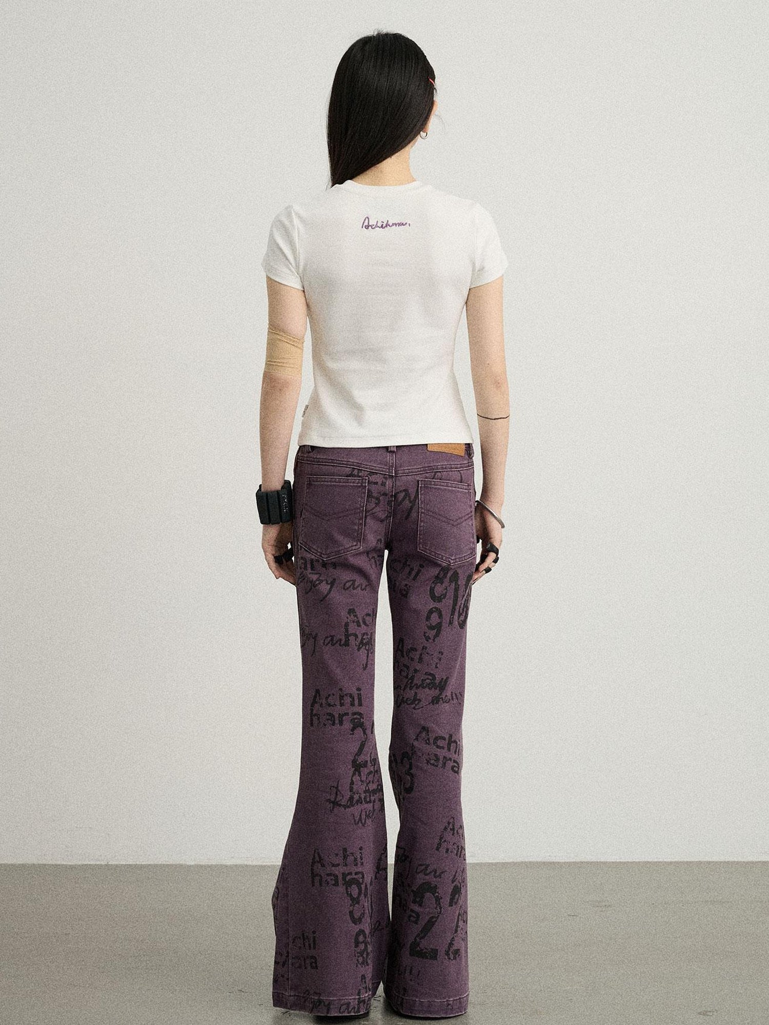 Achihara Sleepless Stars Embroidered Tee