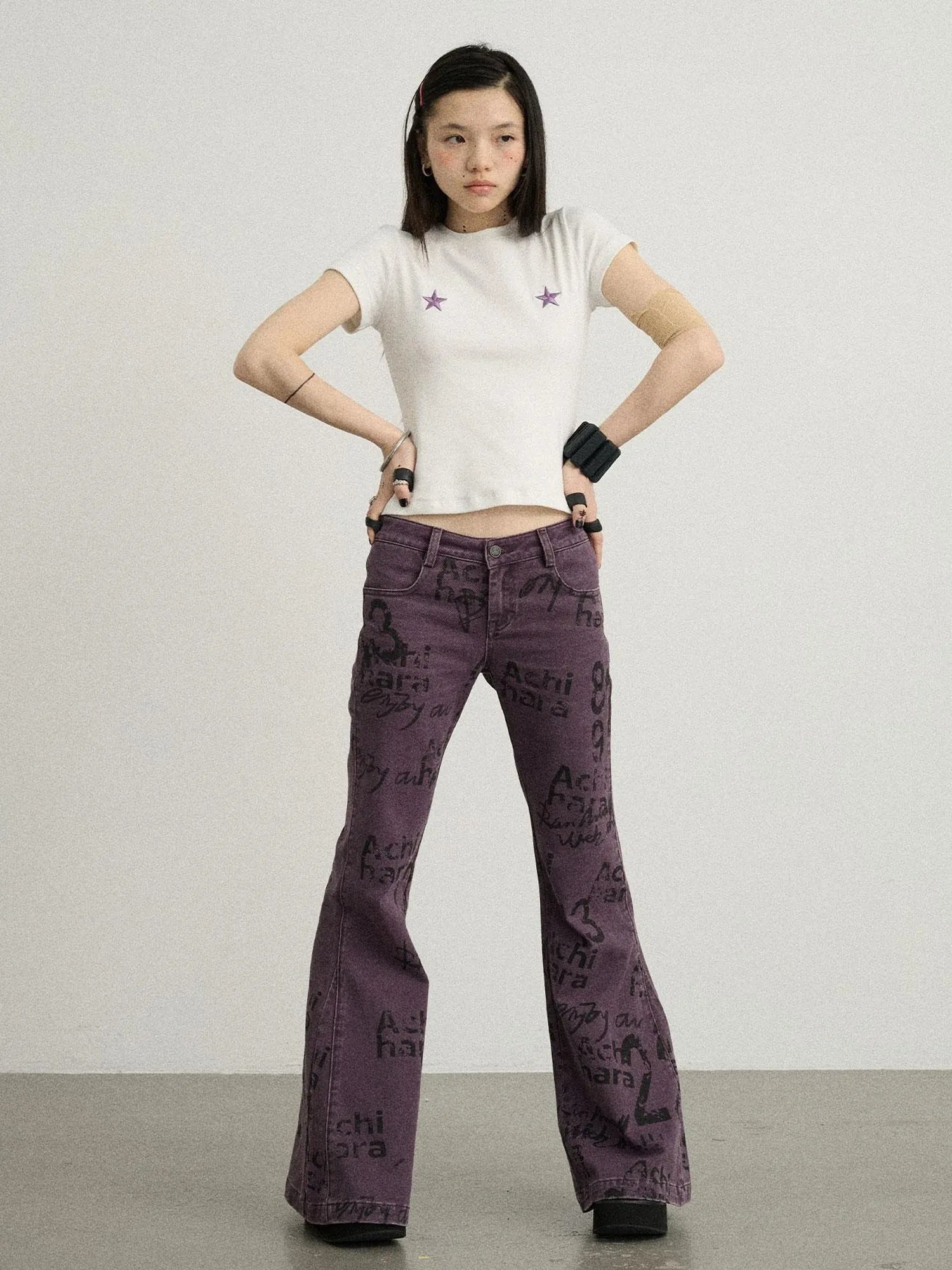 Sleepless Stars Embroidered Tee