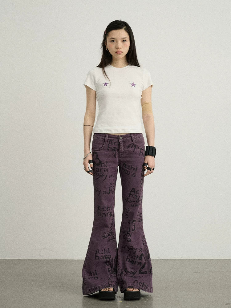 Achihara Sleepless Stars Embroidered Tee-3