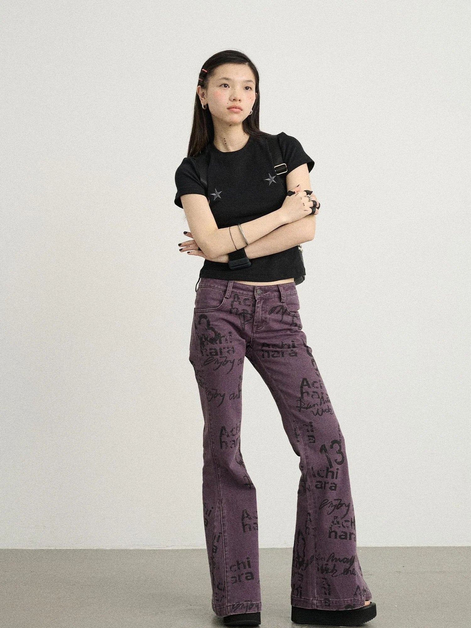 Sleepless Stars Embroidered Tee