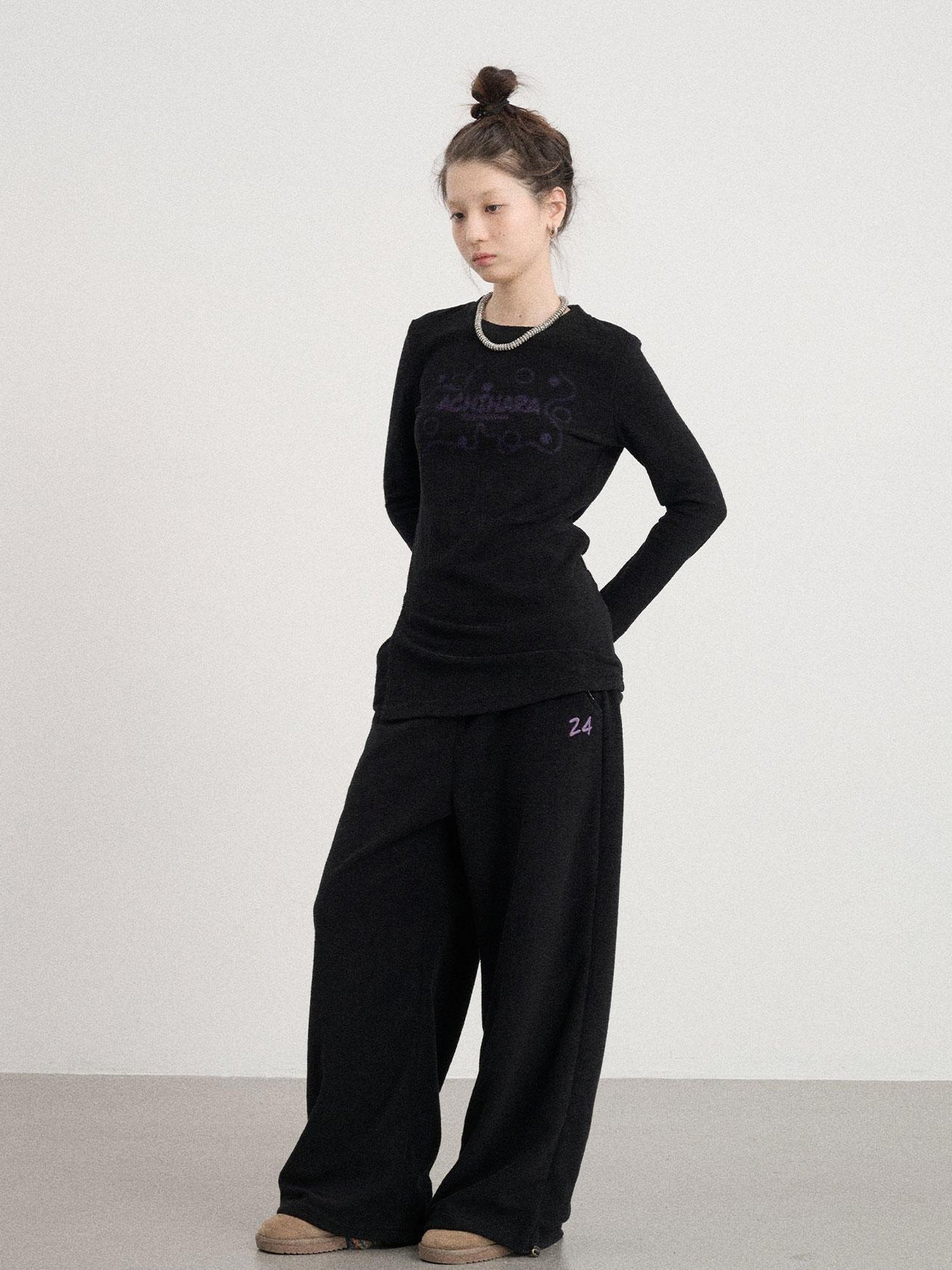Achihara Sleepy Sheep Cozy Knit Lounge Pants
