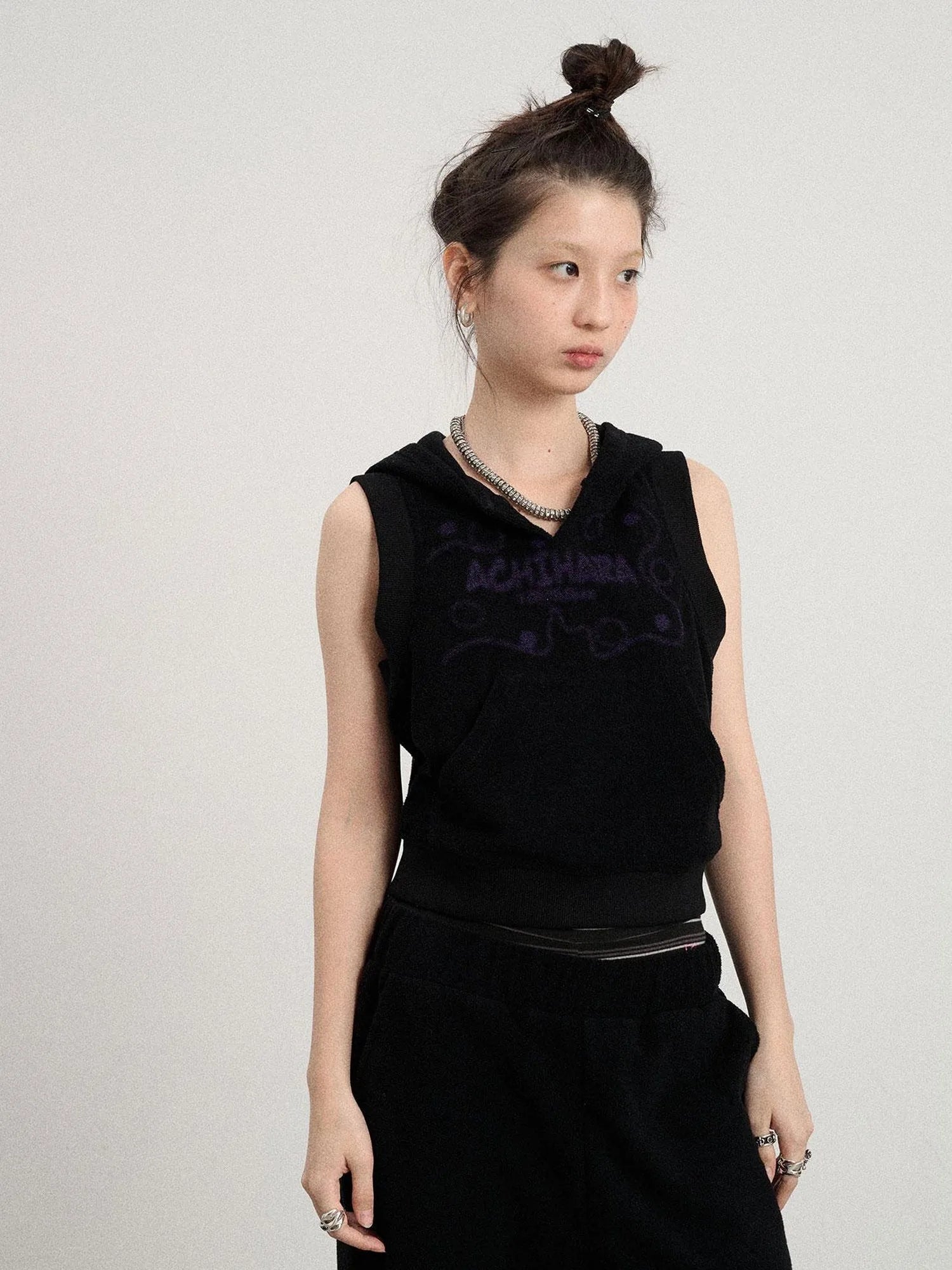Sleepy Sheep V-Neck Hooded Vest