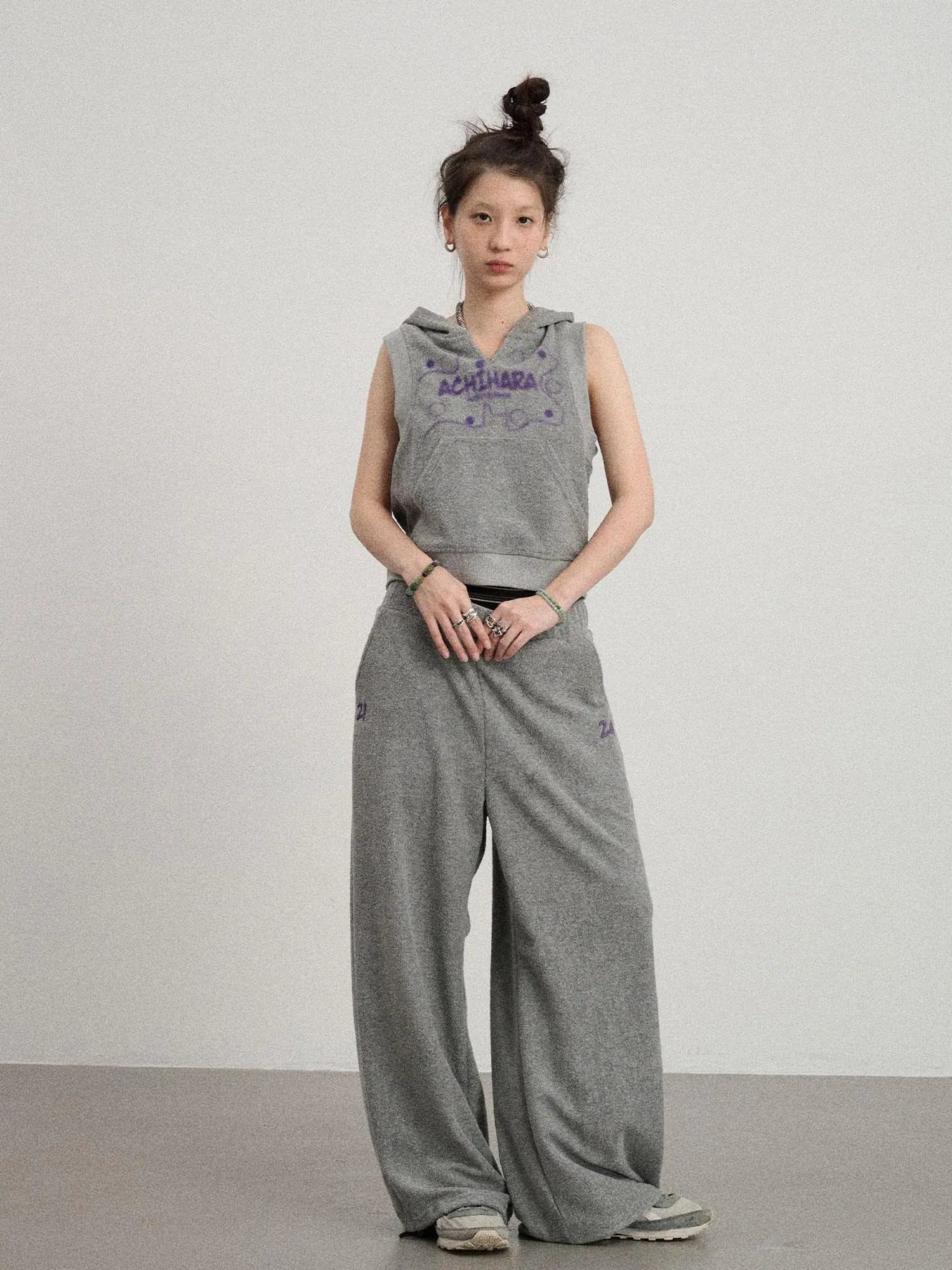 Sleepy Sheep V-Neck Hooded Vest
