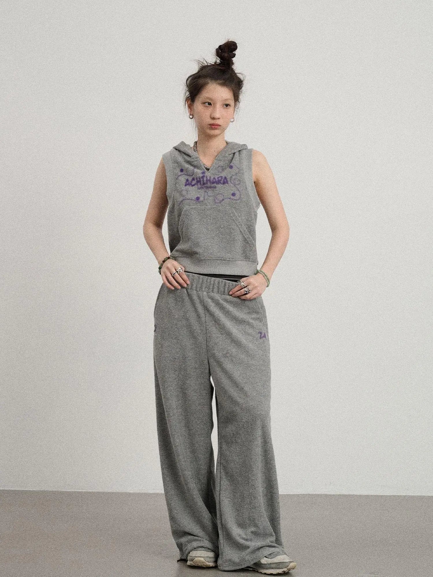 Sleepy Sheep V-Neck Hooded Vest