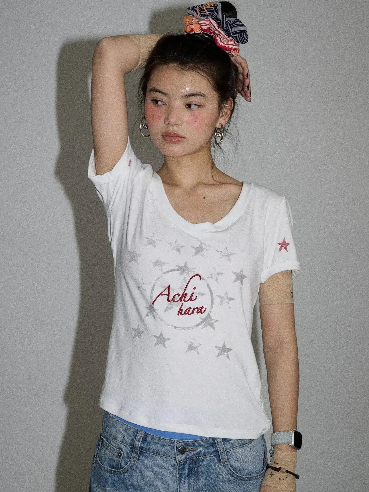 Sneezing Star Short Sleeve Slim Fit T-Shirt