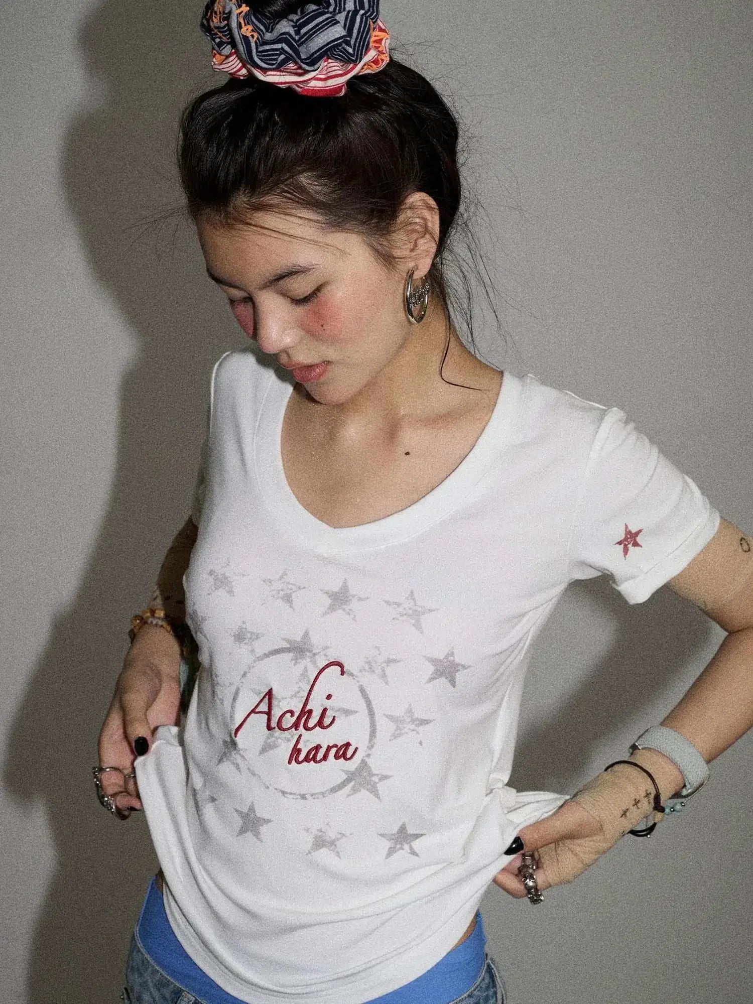 Sneezing Star Short Sleeve Slim Fit T-Shirt