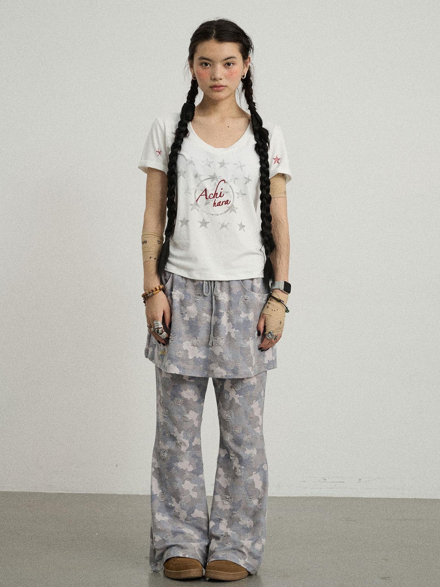 Achihara Sneezing Star Short Sleeve Slim Fit T-Shirt