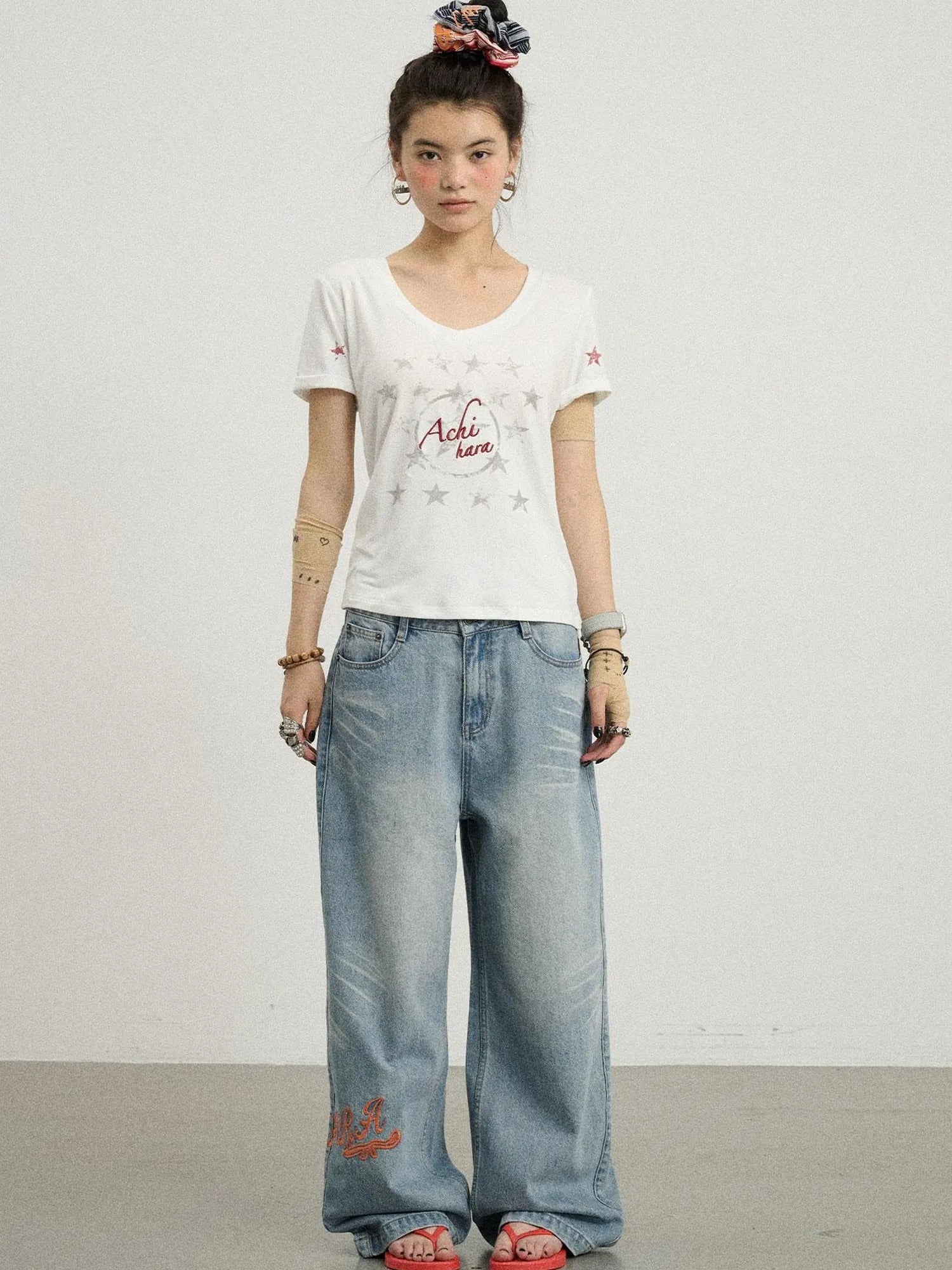 Sneezing Star Short Sleeve Slim Fit T-Shirt