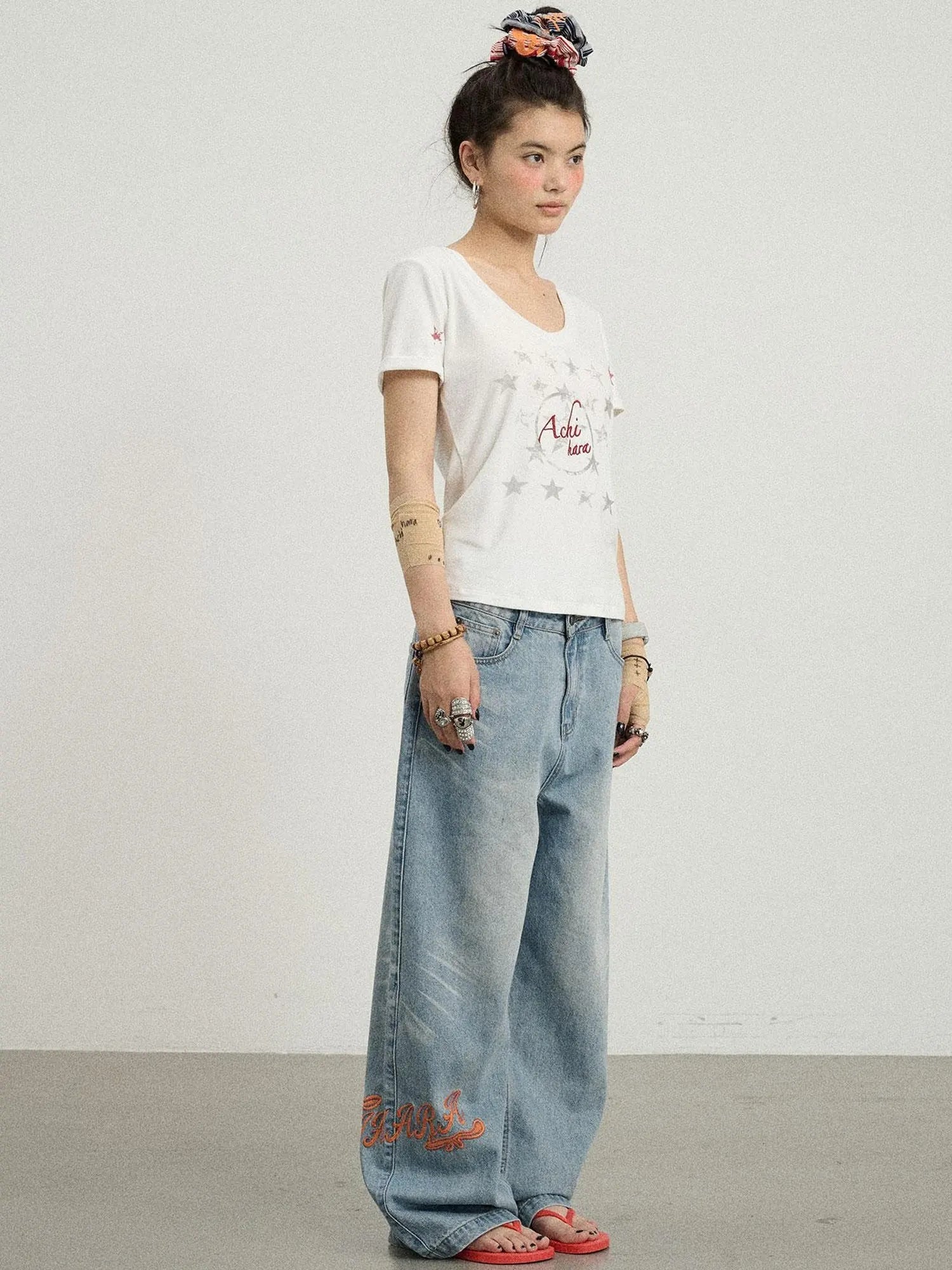 Sneezing Star Short Sleeve Slim Fit T-Shirt