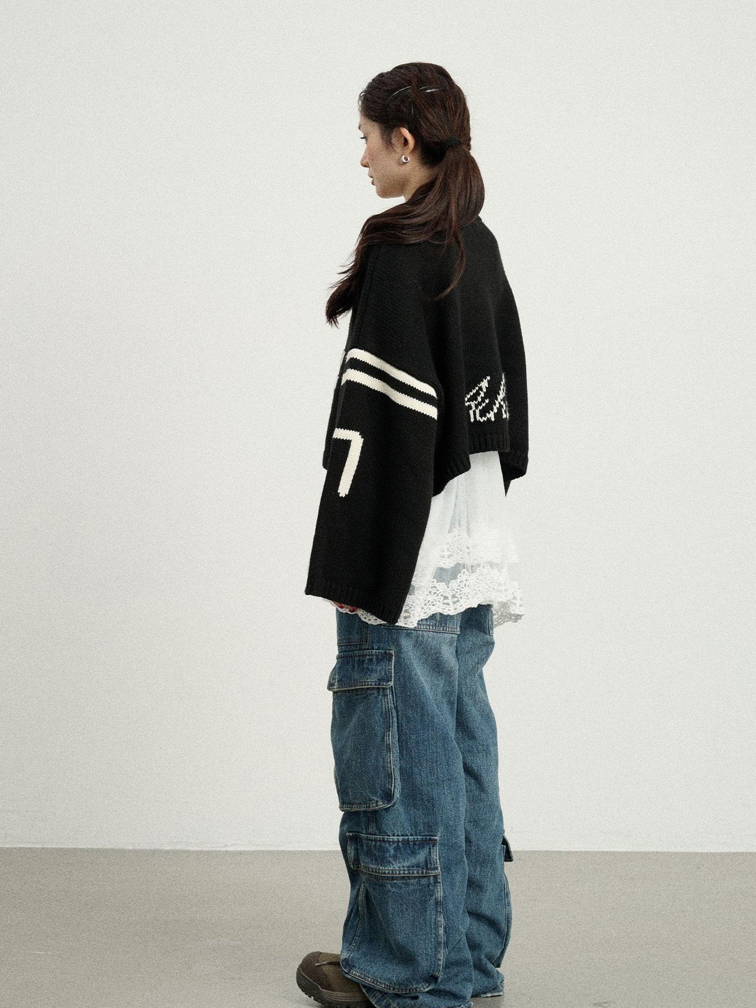 Achihara Snowpine Sword Knit Sweater
