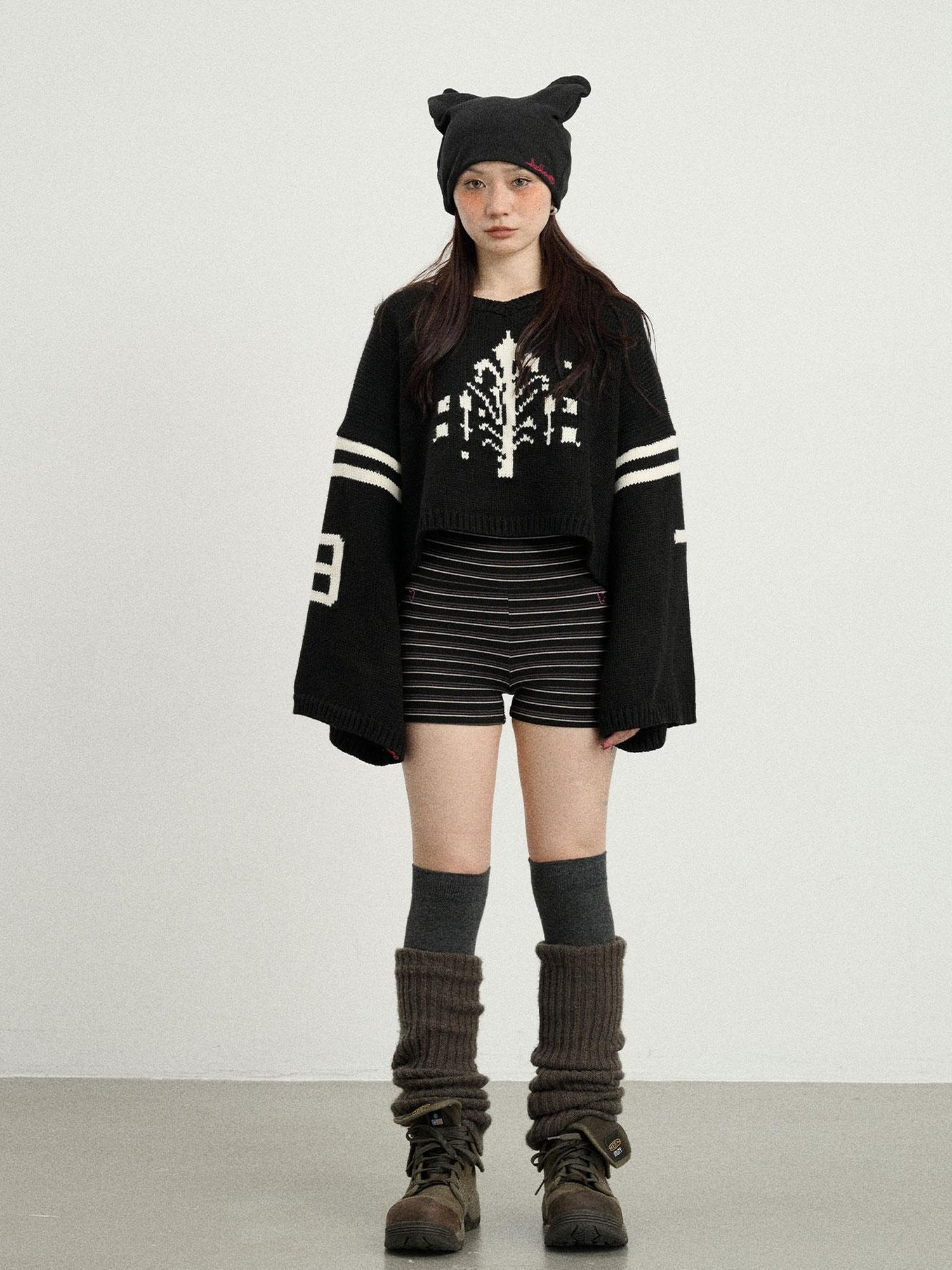 Achihara Snowpine Sword Knit Sweater