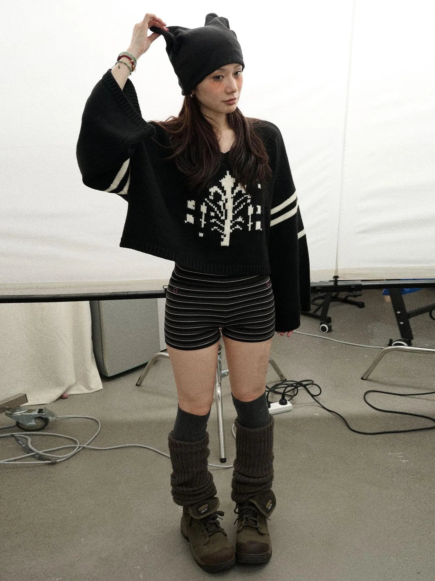 Snowpine Sword Knit Sweater