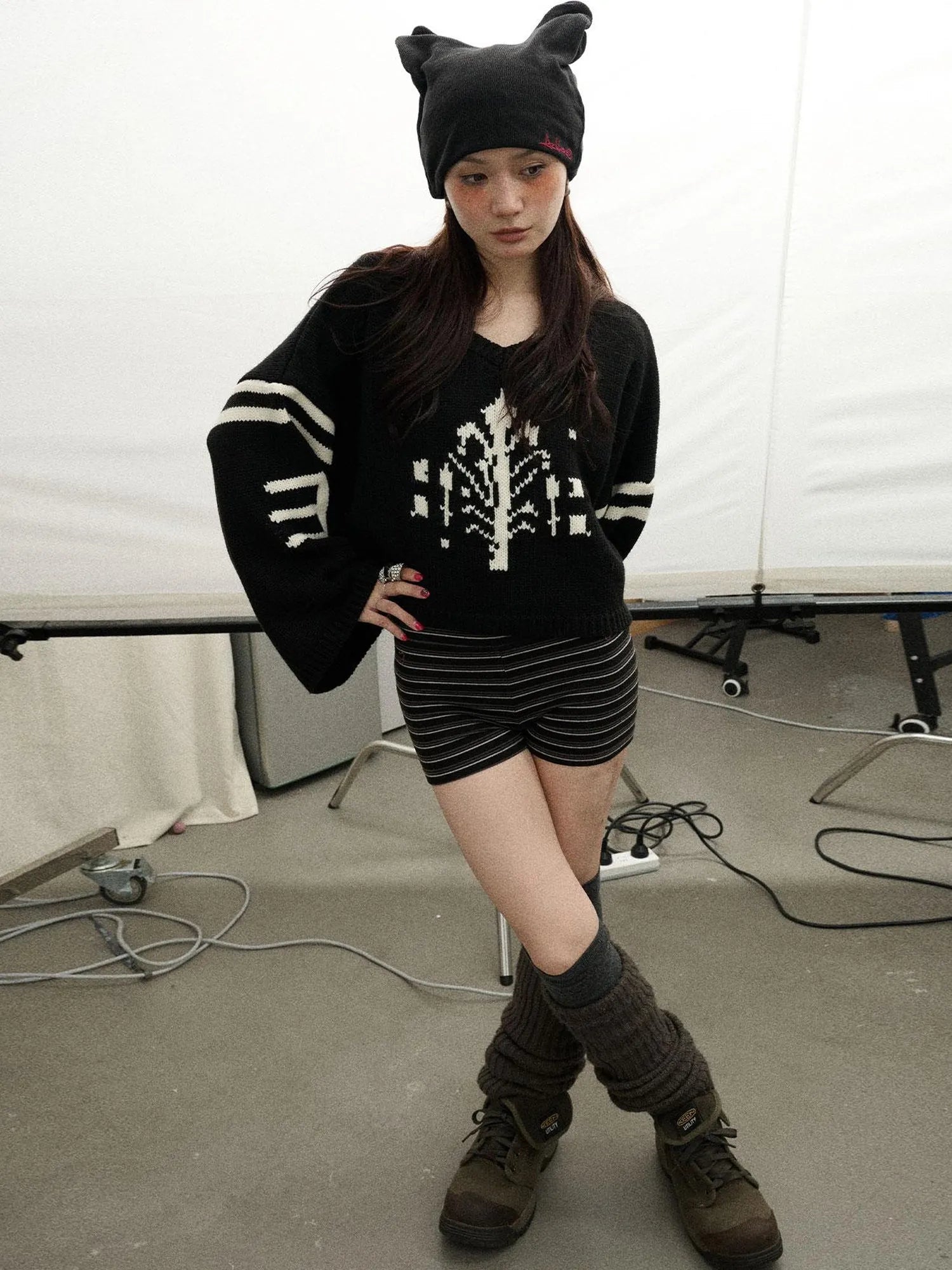 Snowpine Sword Knit Sweater
