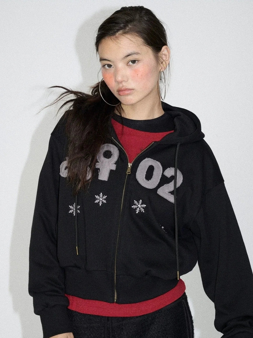 Achihara Soft Cotton Blend Full Zip Loose Fit Hooded Long Sleeve Women Outerwear Hoodies