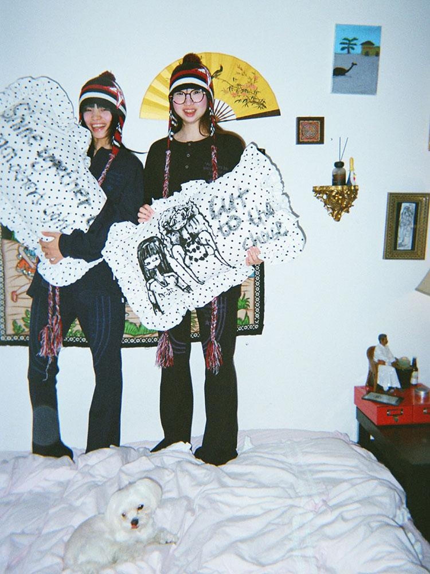 Achihara Soft Machine Washable Cotton Polka Dot Pillowcase 48X74Cm Accessories