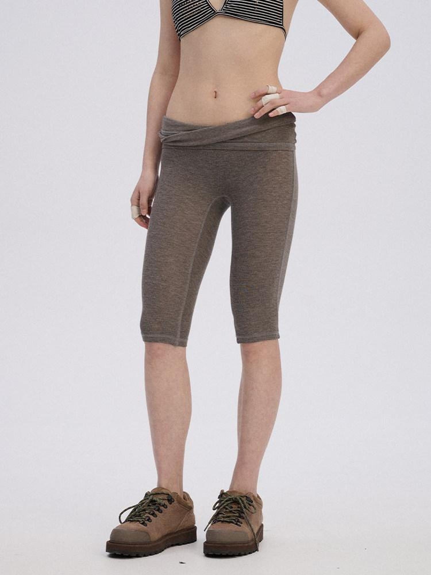 Achihara Soft Viscose Blend High Waist Tailored For Women Workwear Short Trousers