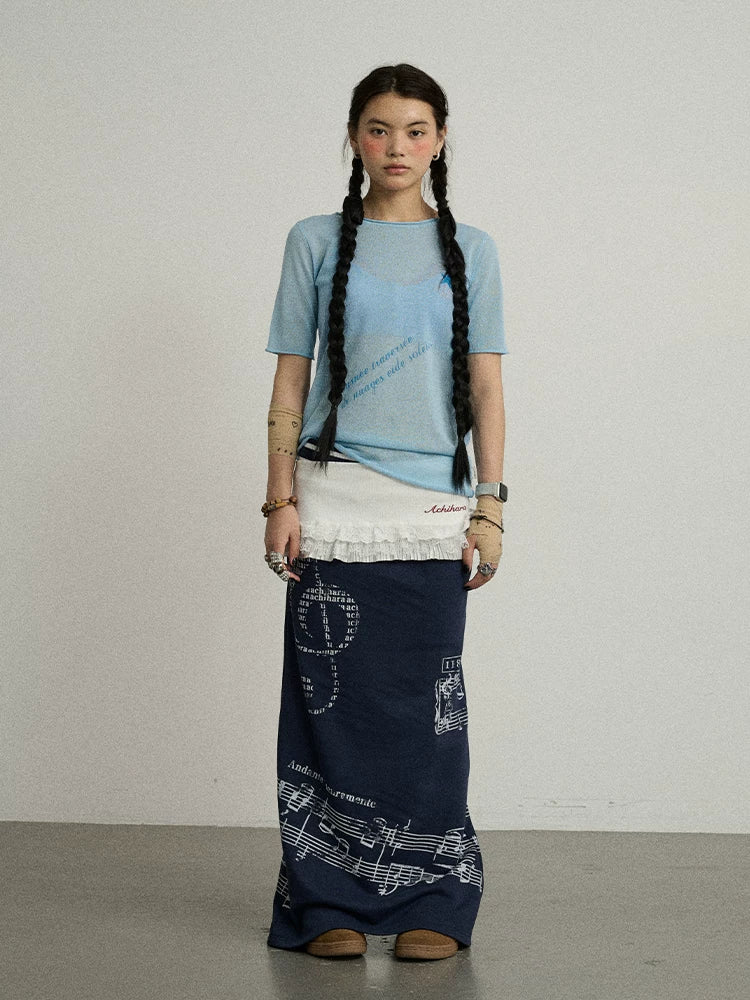 Achihara Souffle Skirt Summer White Mini Skirt-4