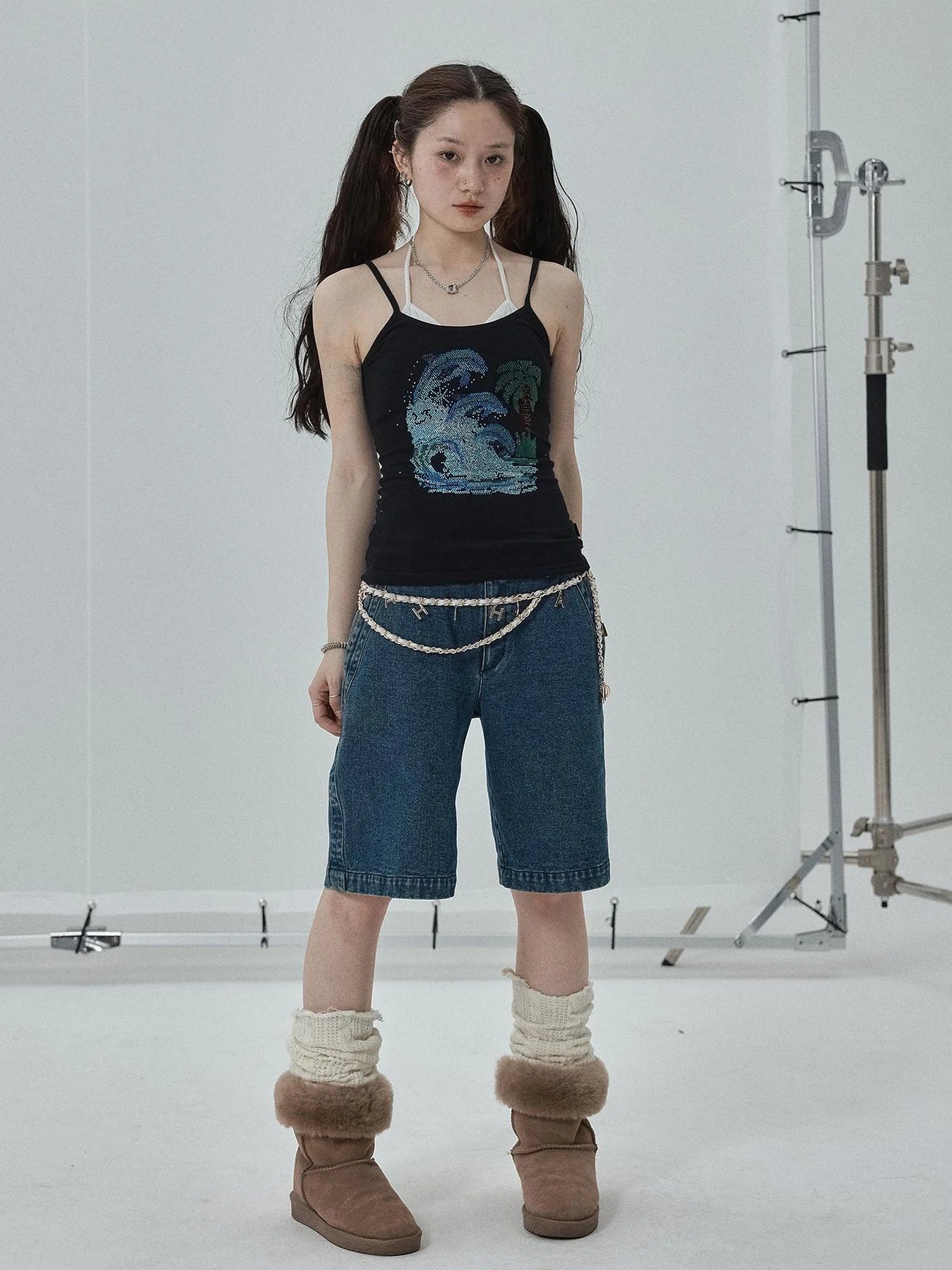 Sparkly Disco Summer Sleeveless T-Shirt & Vest
