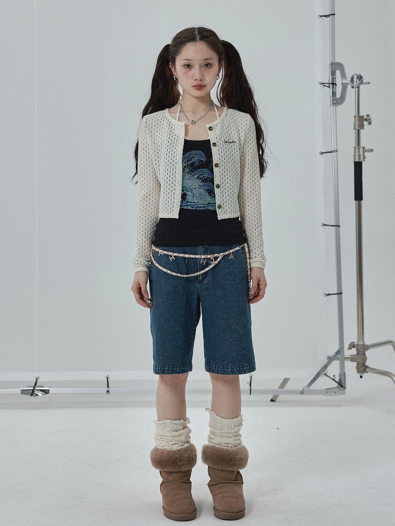 Achihara Sparkly Disco Summer Sleeveless T-Shirt & Vest