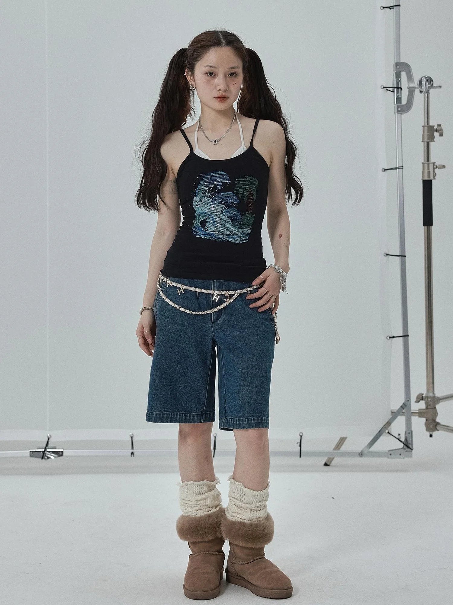 Sparkly Disco Summer Sleeveless T-Shirt & Vest
