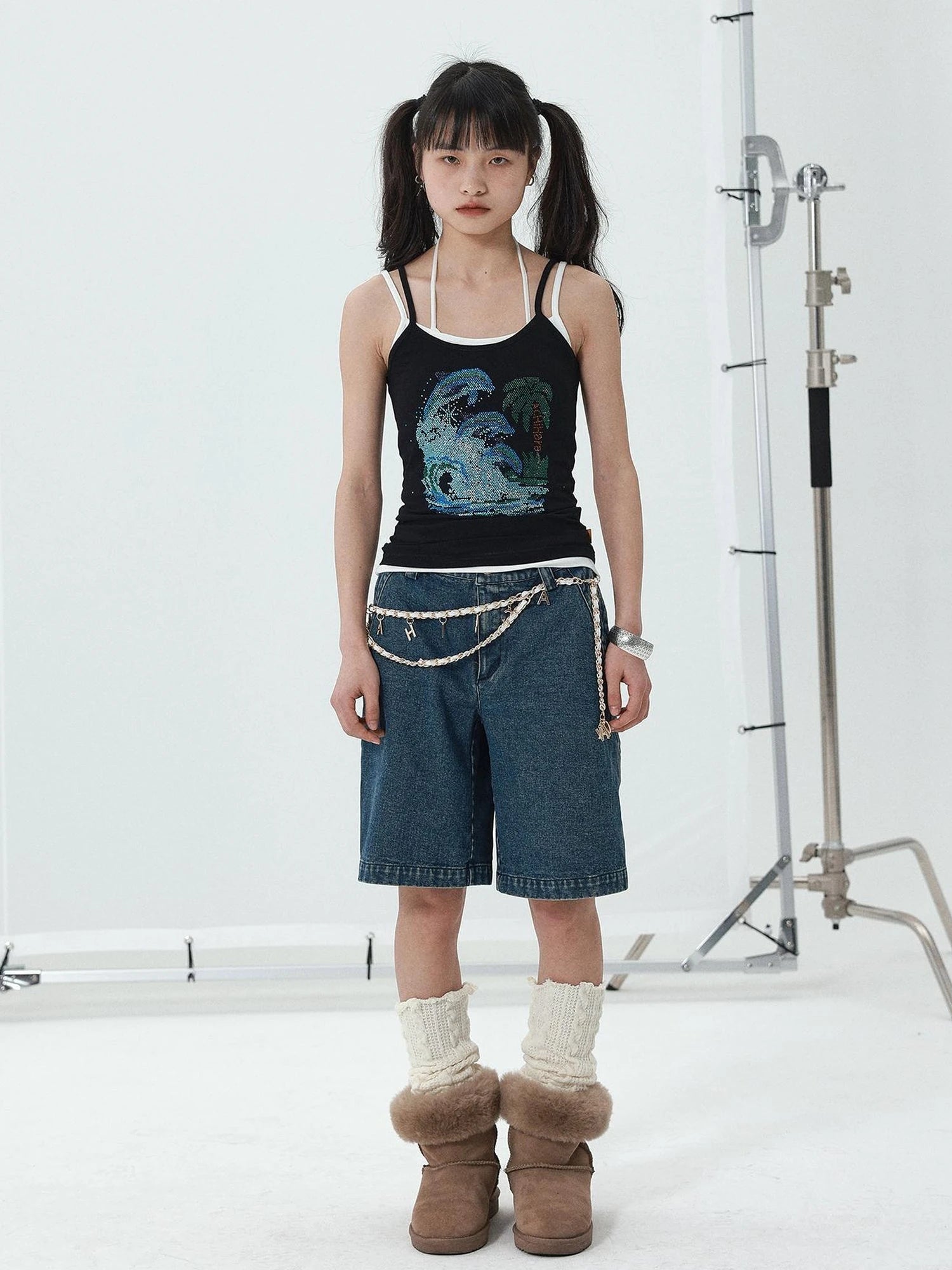 Sparkly Disco Summer Sleeveless T-Shirt & Vest