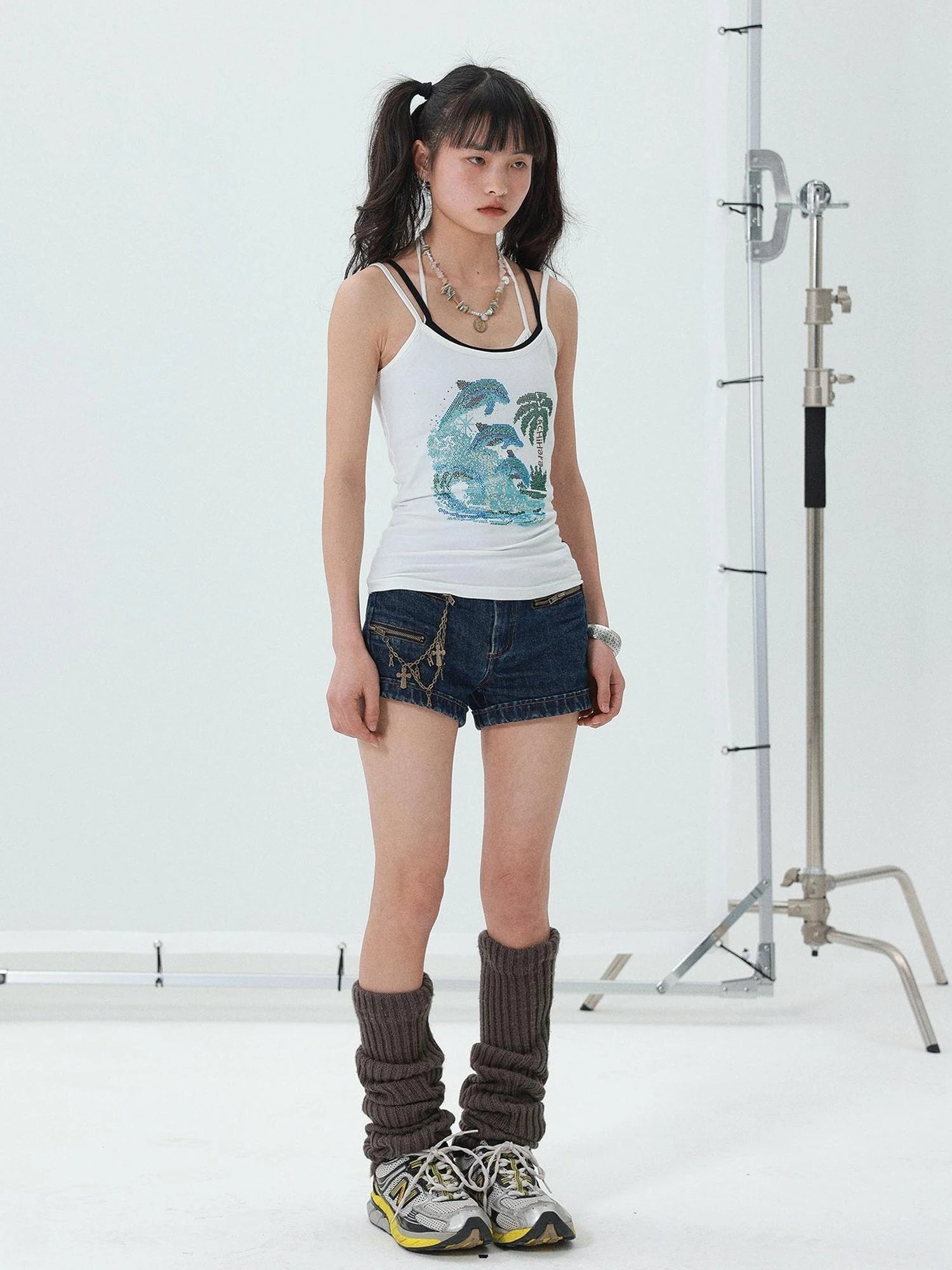 Sparkly Disco Summer Sleeveless T-Shirt & Vest