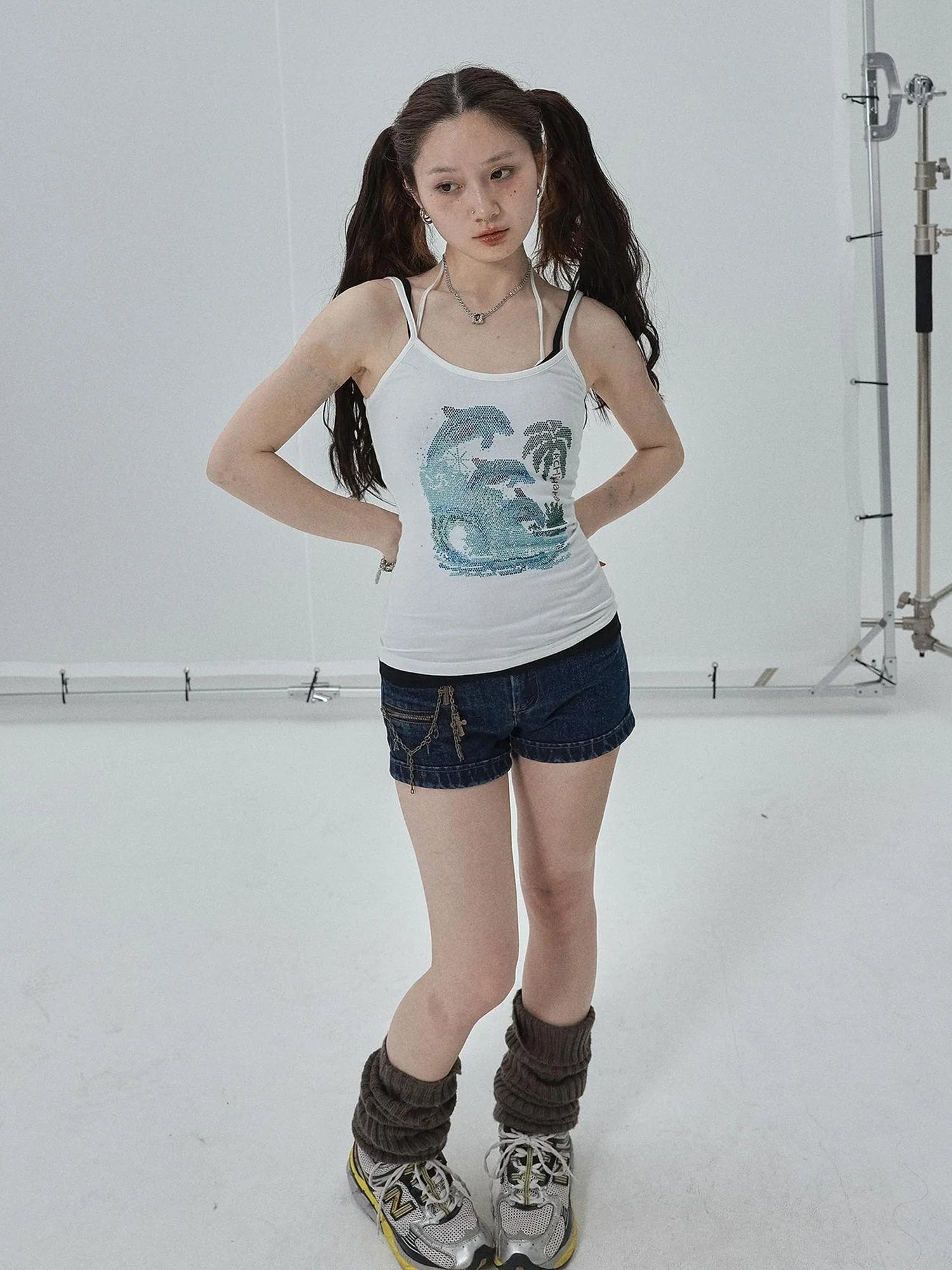 Sparkly Disco Summer Sleeveless T-Shirt & Vest