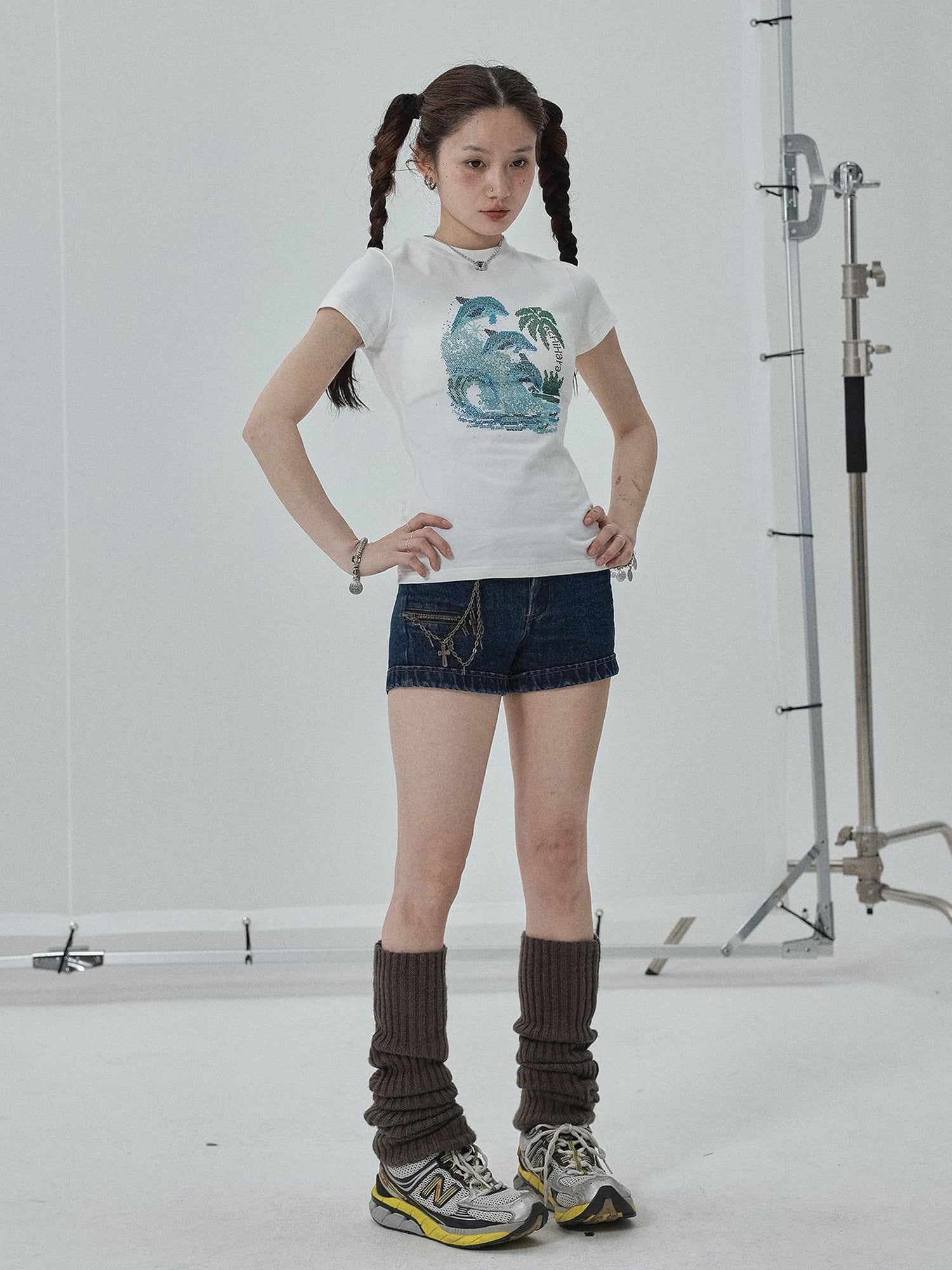 Achihara Sparkly Disco Summer Sleeveless T-Shirt & Vest