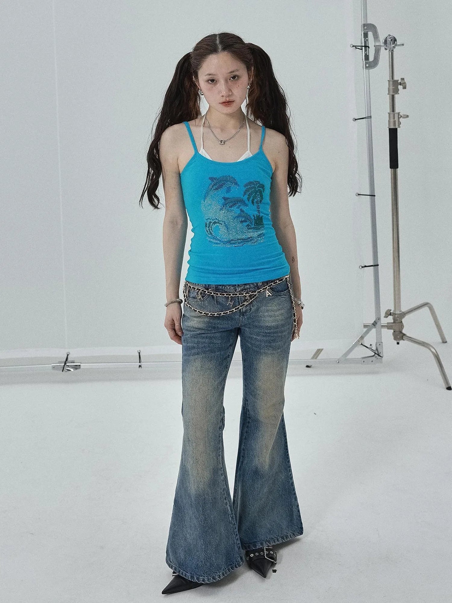 Sparkly Disco Summer Sleeveless T-Shirt & Vest