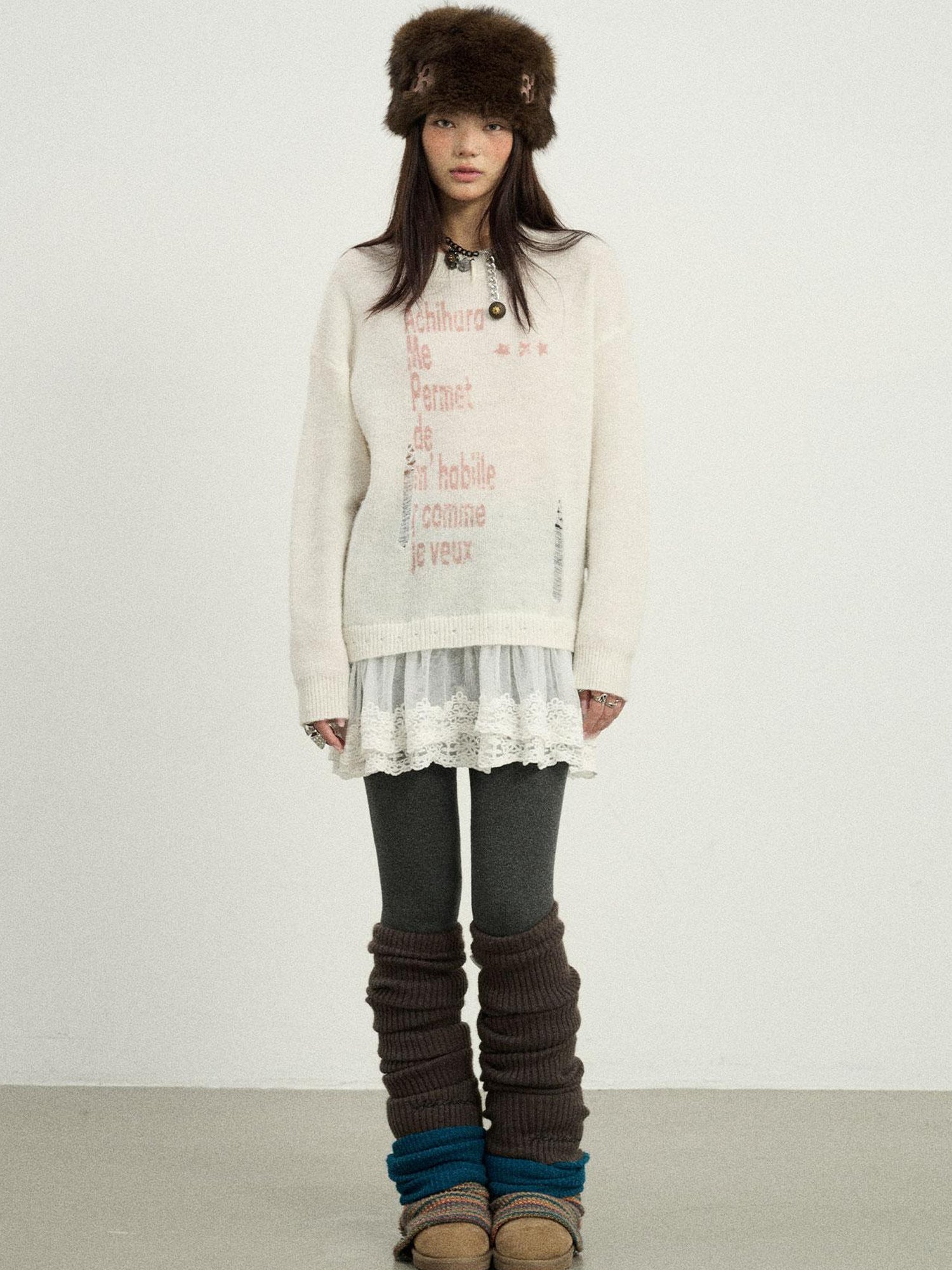 Achihara Spring Darling Knit Sweater