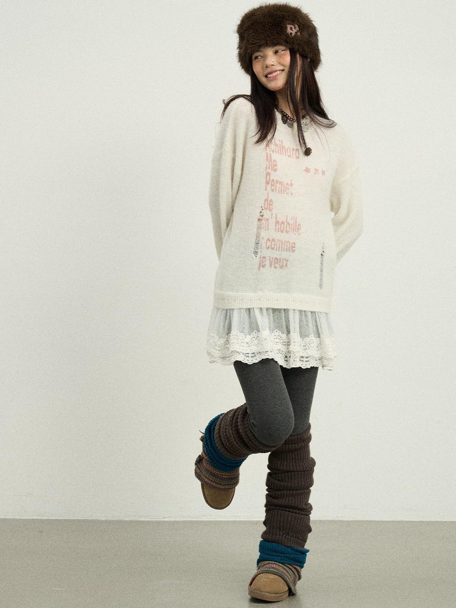 Achihara Spring Darling Knit Sweater