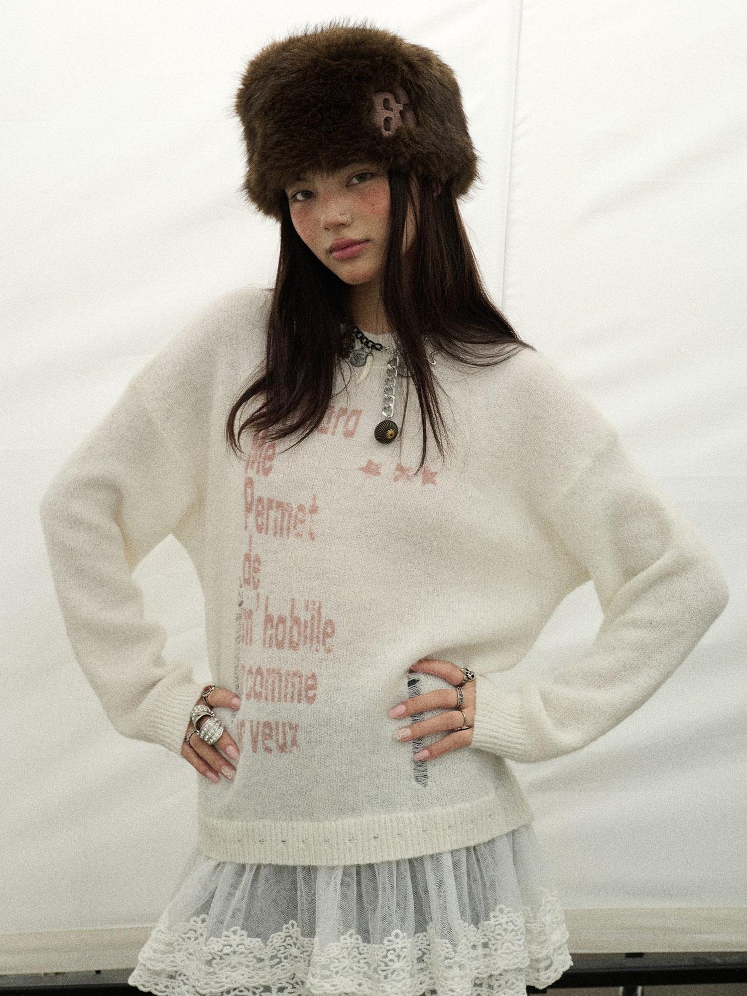 Achihara Spring Darling Knit Sweater