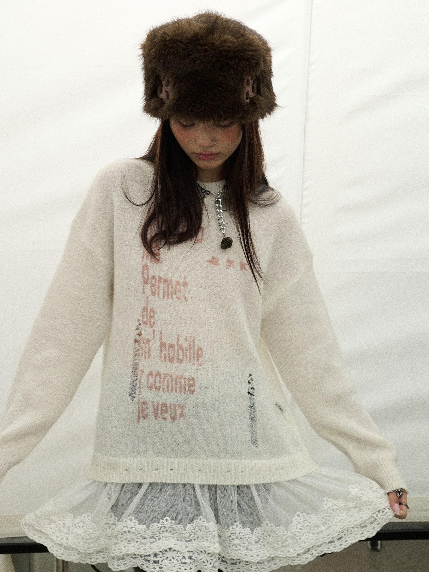 Achihara Spring Darling Knit Sweater