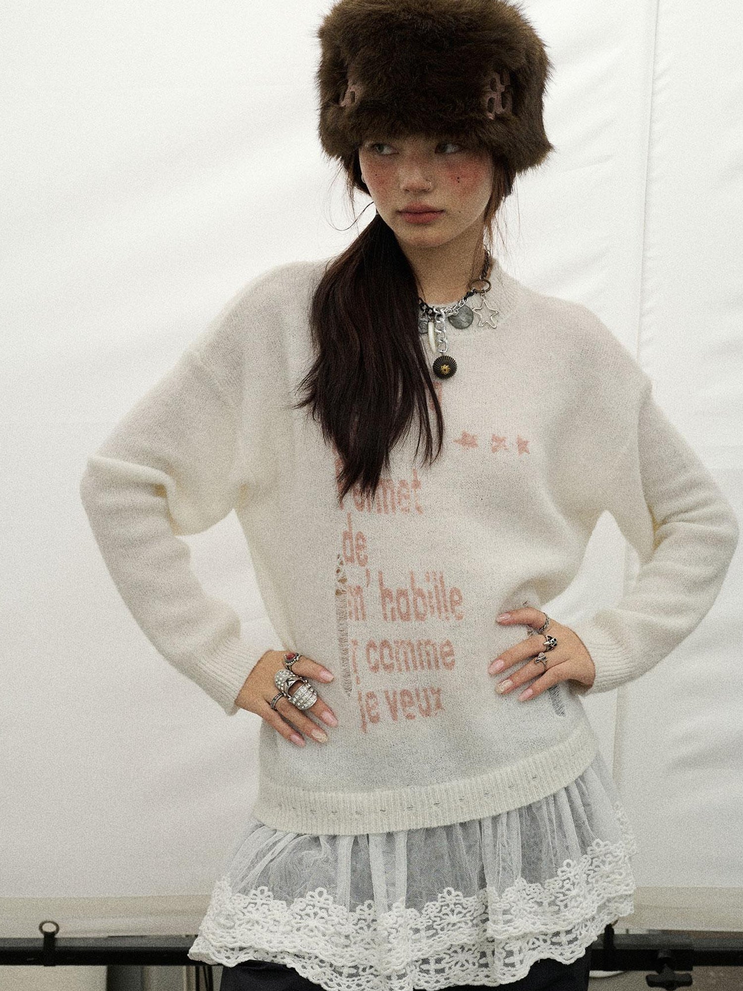 Achihara Spring Darling Knit Sweater