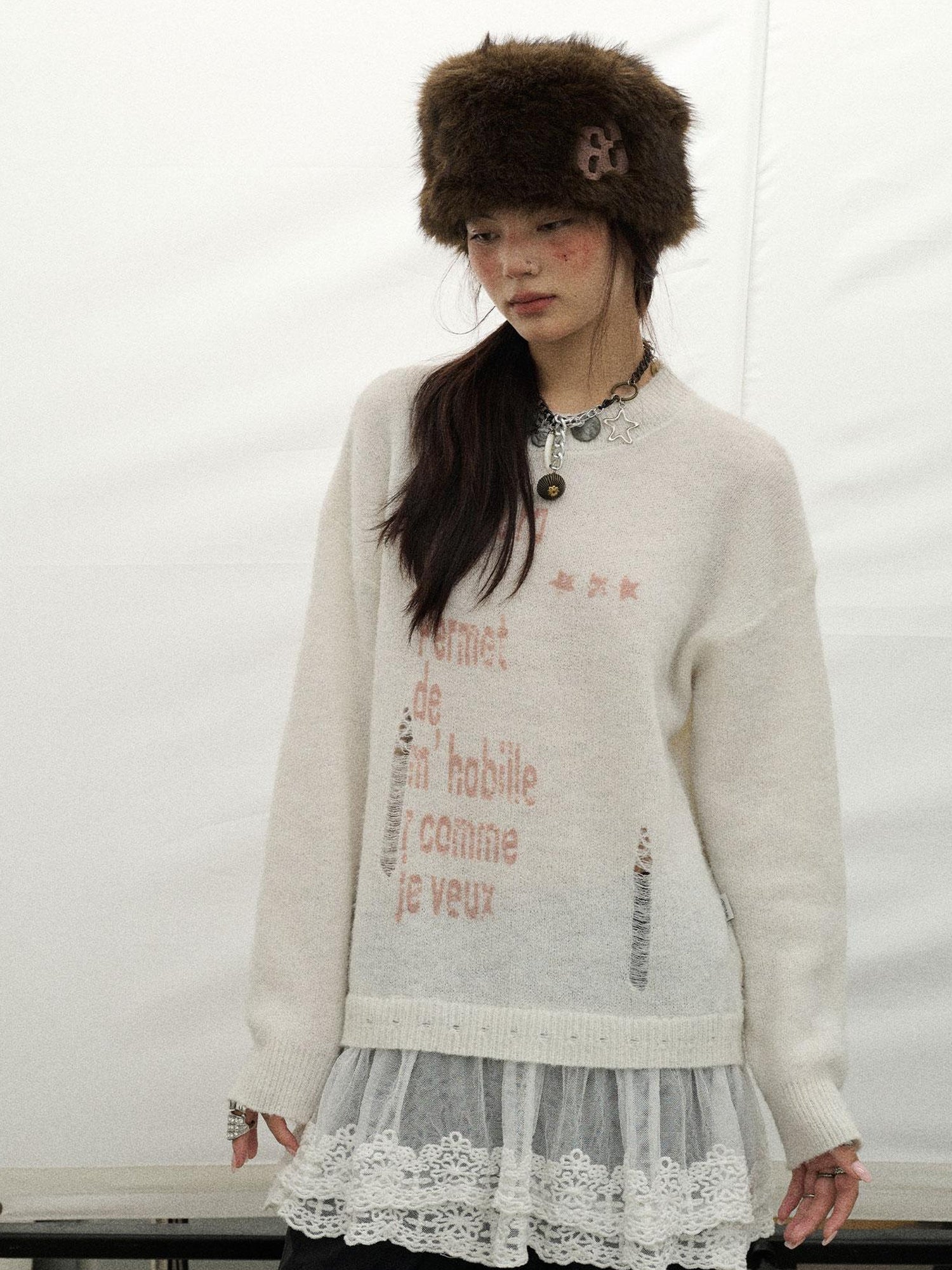 Achihara Spring Darling Knit Sweater