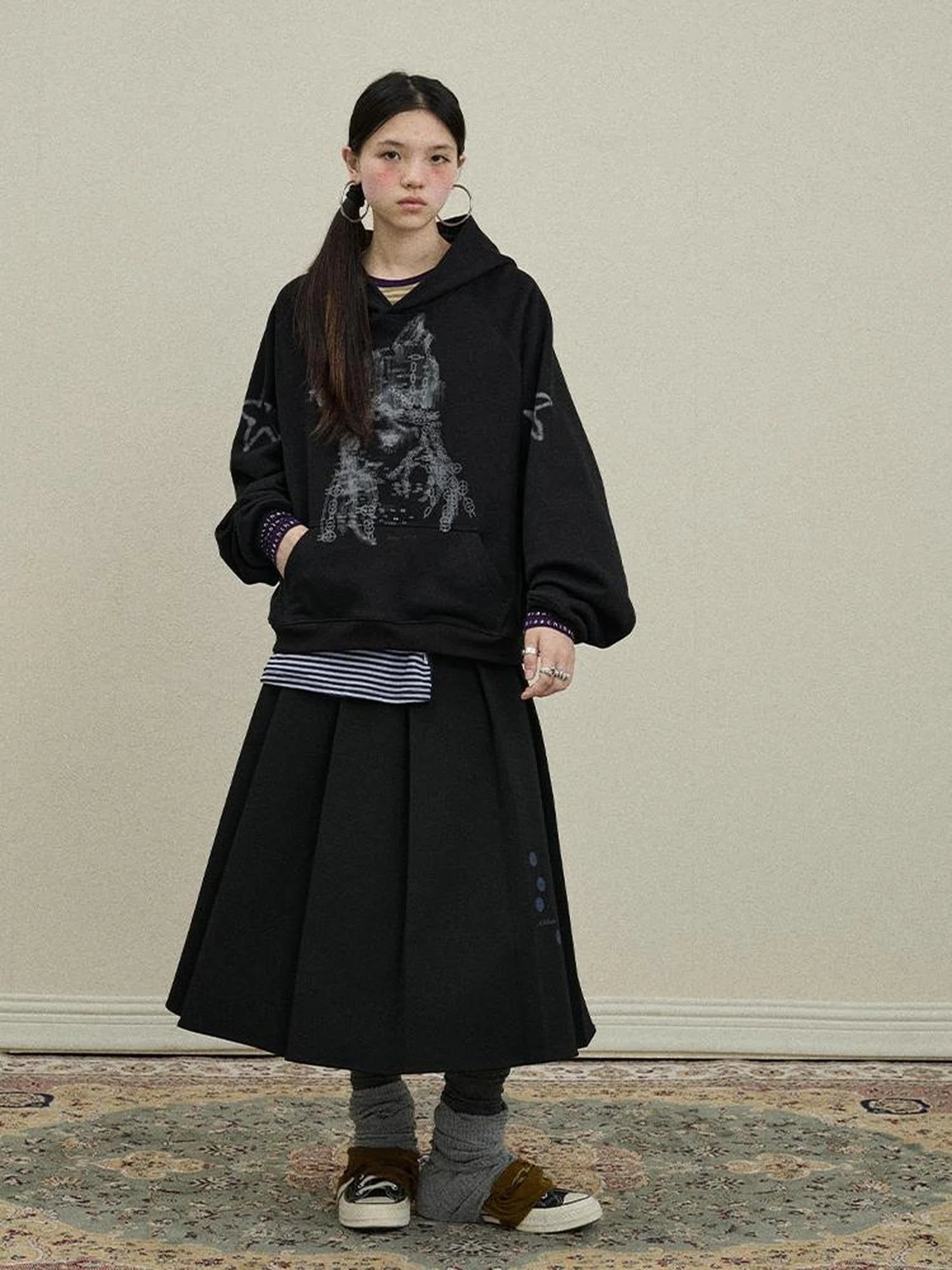 Stars Me Hooded Jacket Women Spring Fall 2025 New Casual Outerwear
