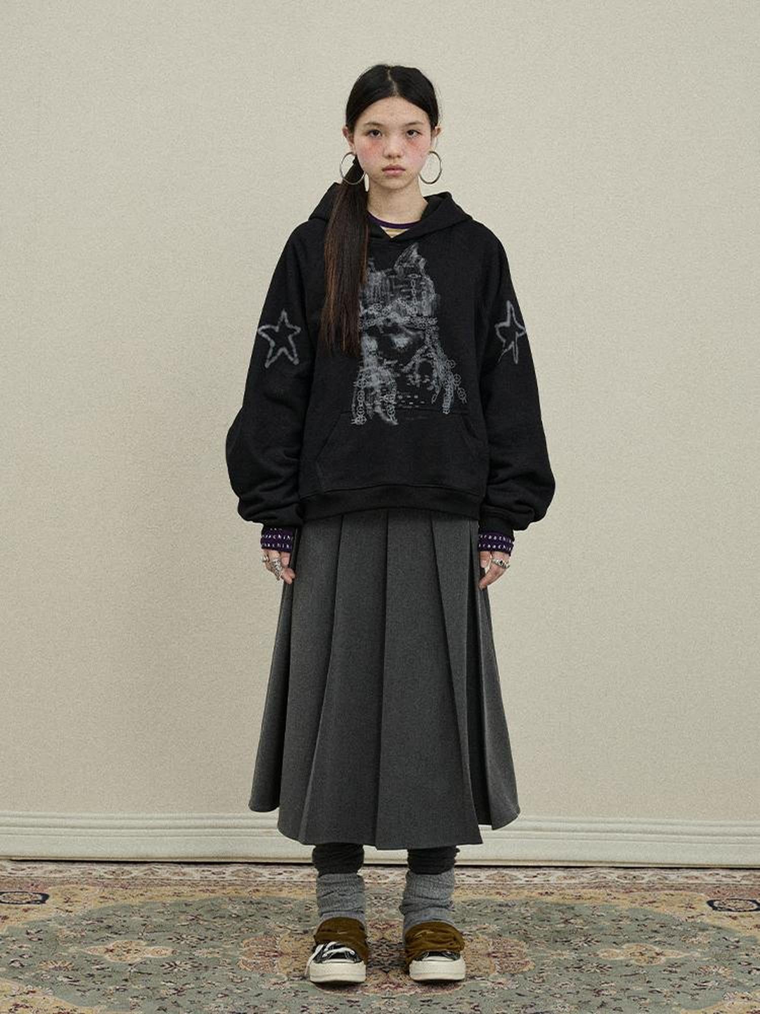 Update Achihara Stars Me Hooded Jacket Women Spring Fall 2025 New Casual Outerwear