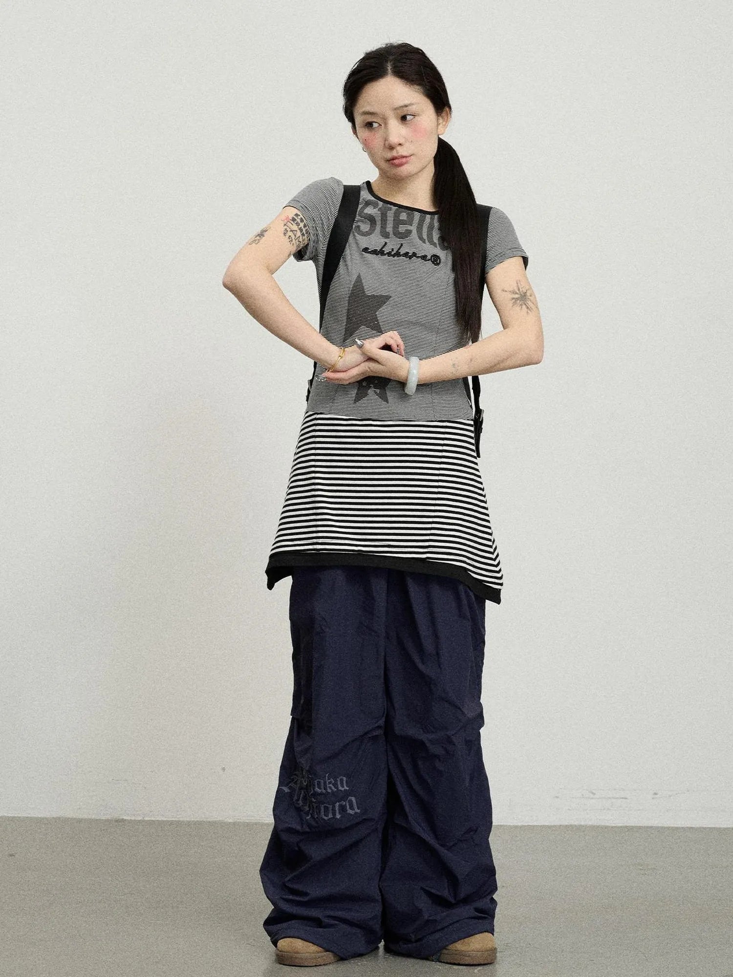 Stella Stolen Romance Short Sleeve Striped Dress