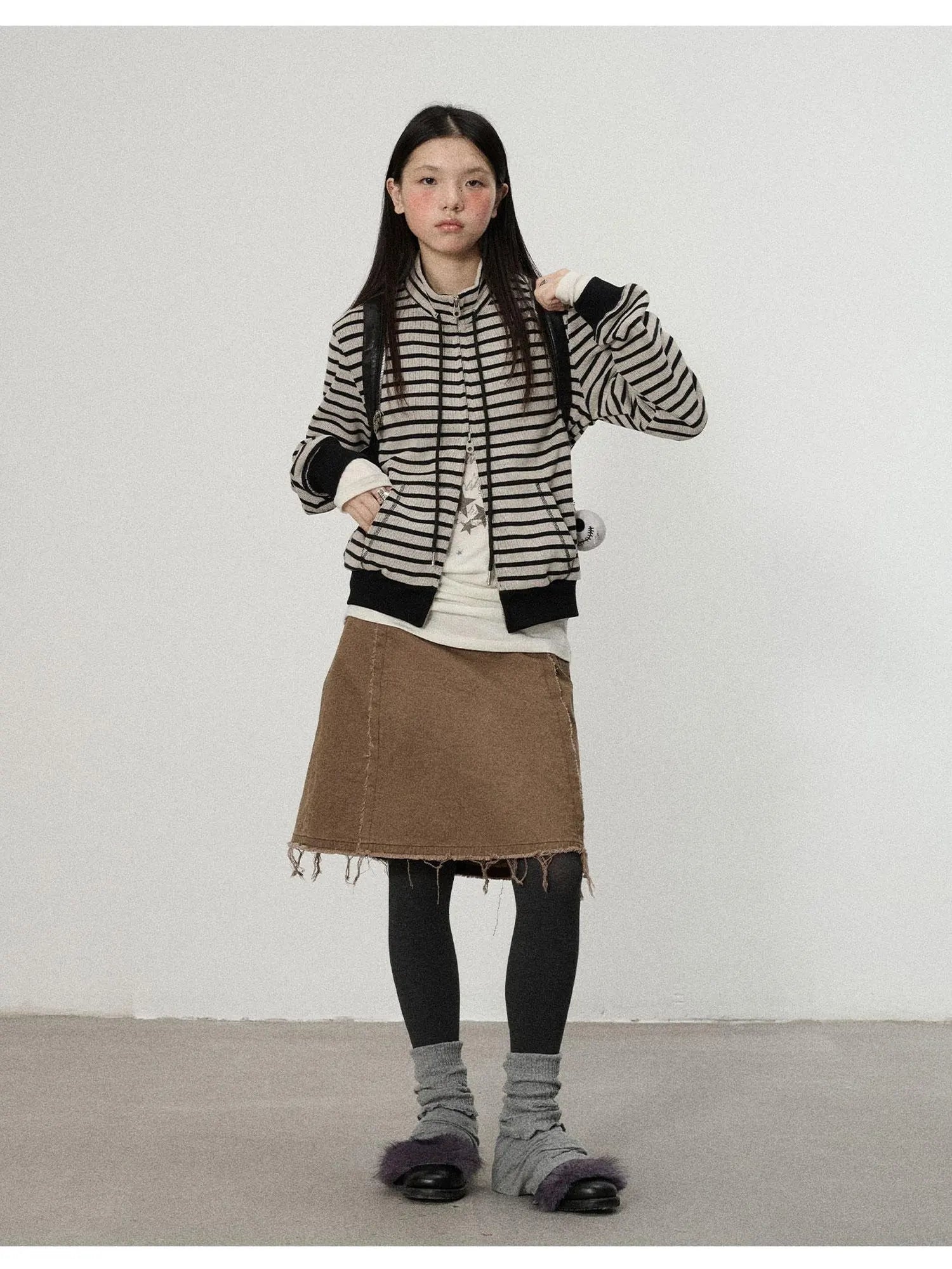 Striped Mushroom Sweatshirt