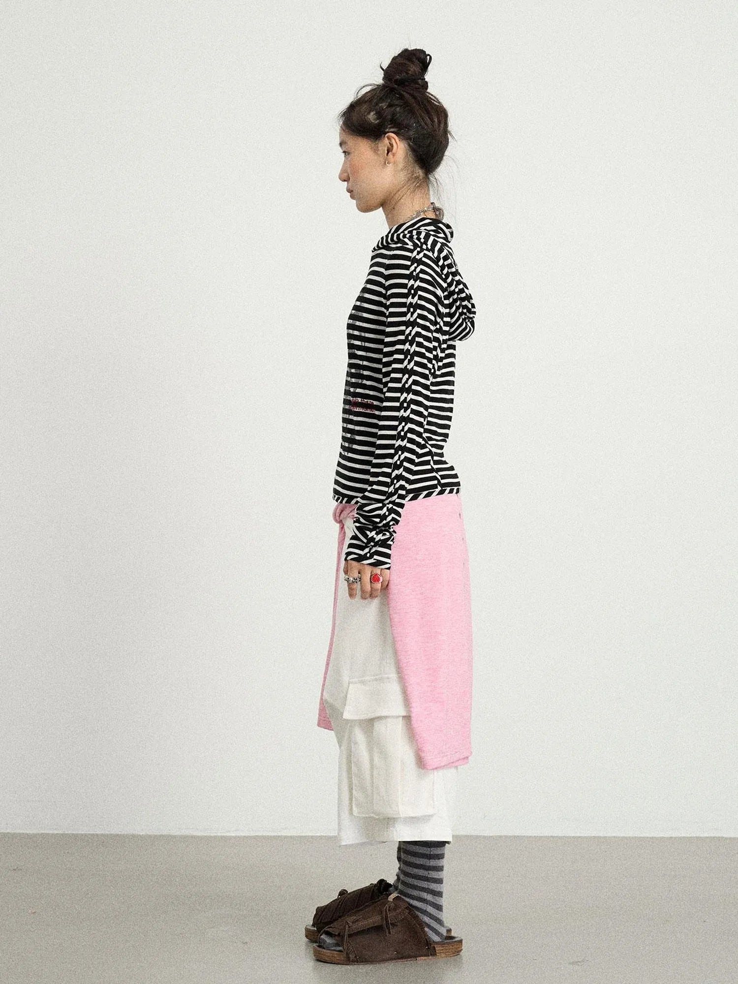 Striped Punk Bandage Coat