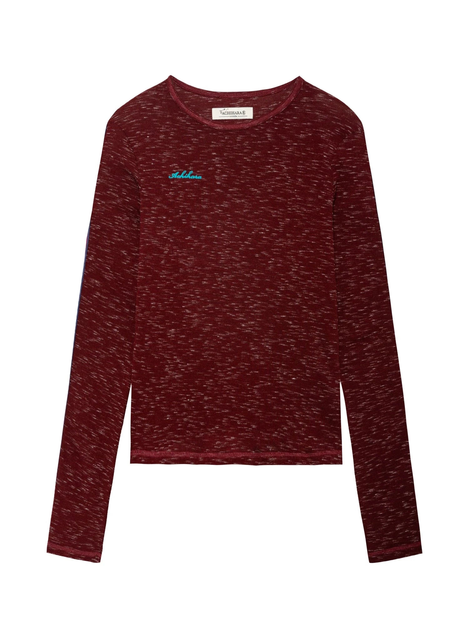 Striped Velvet Ribbed Long Sleeve Top